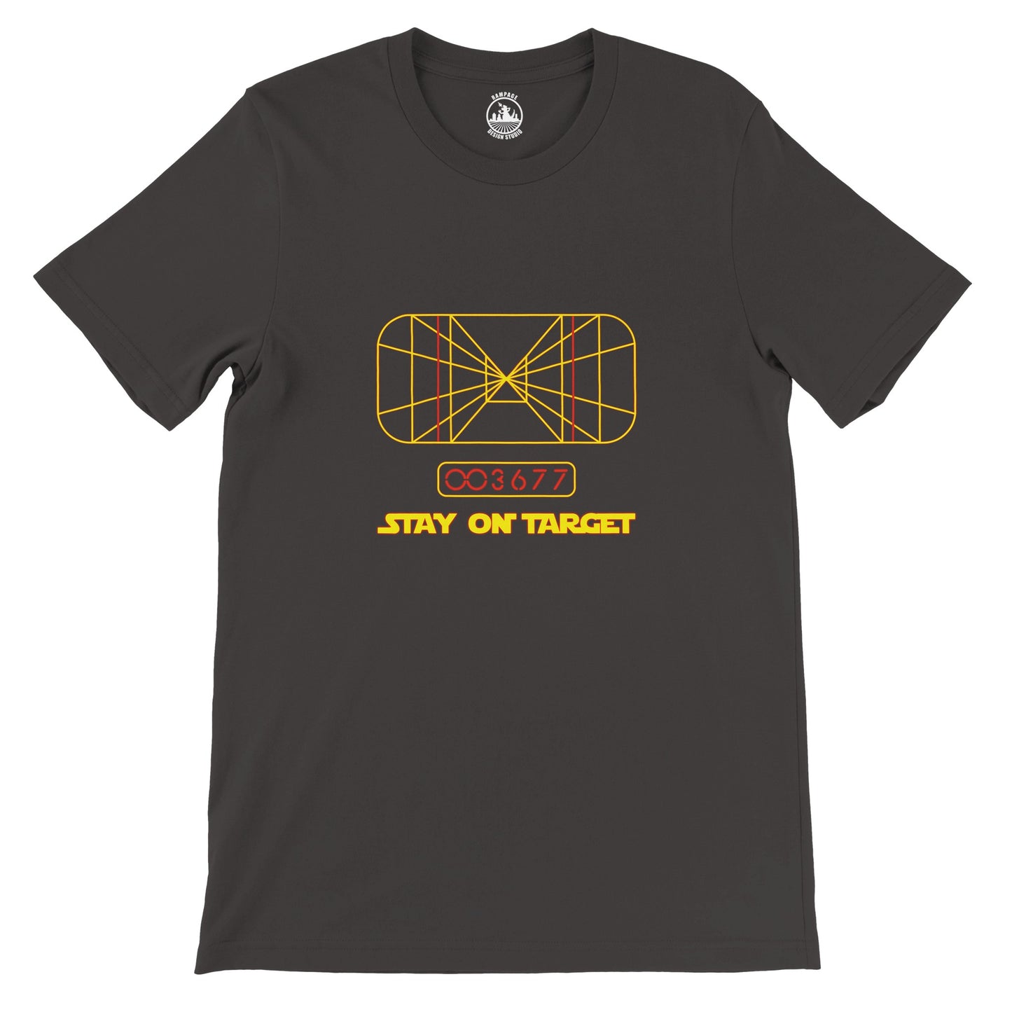 X-Wing Targeting Computer Premium Unisex Crewneck T-shirt - Rampage Design Studio