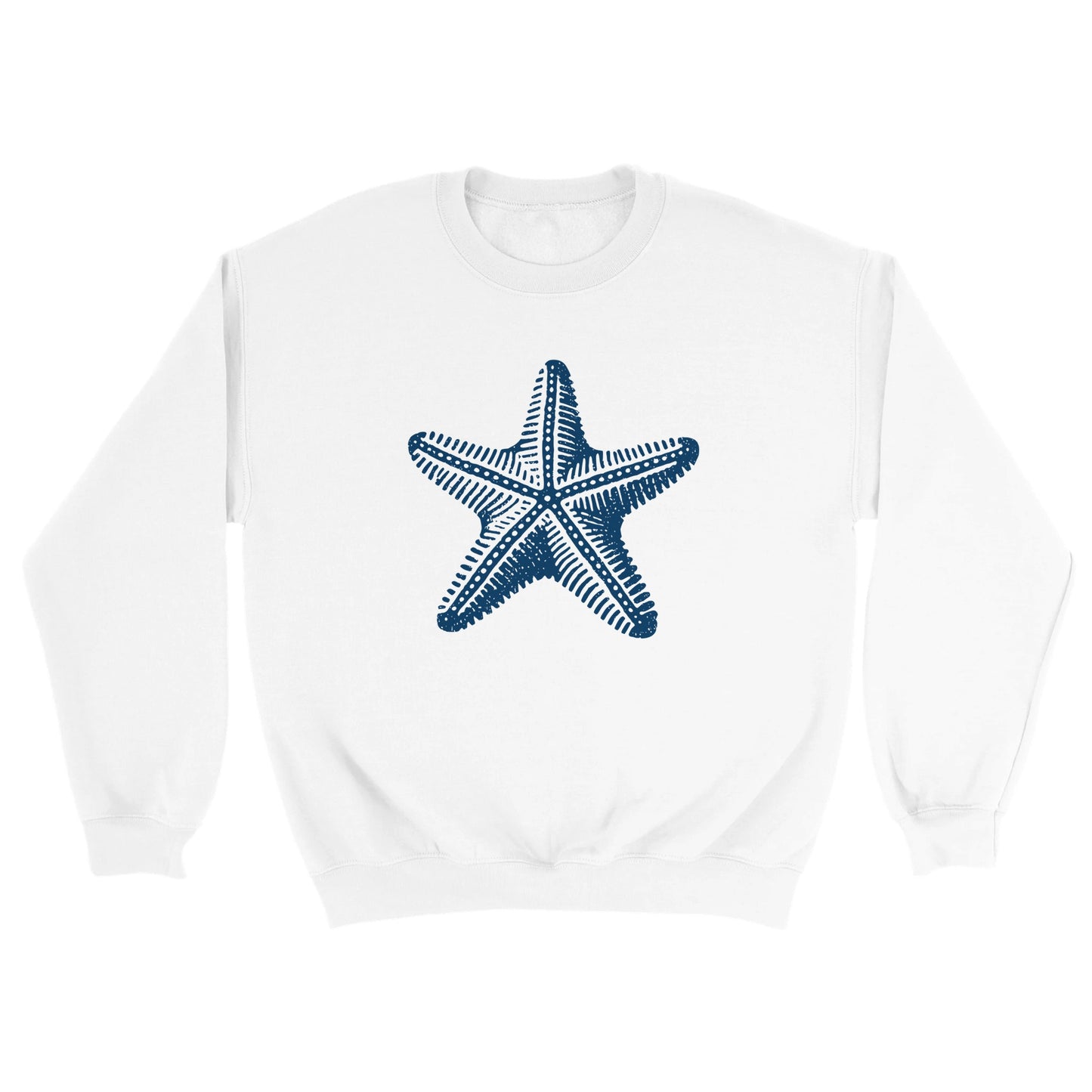 Starfish Ink Block Print, Heavy Blend Comfort Sweatshirt - Rampage Design Studio
