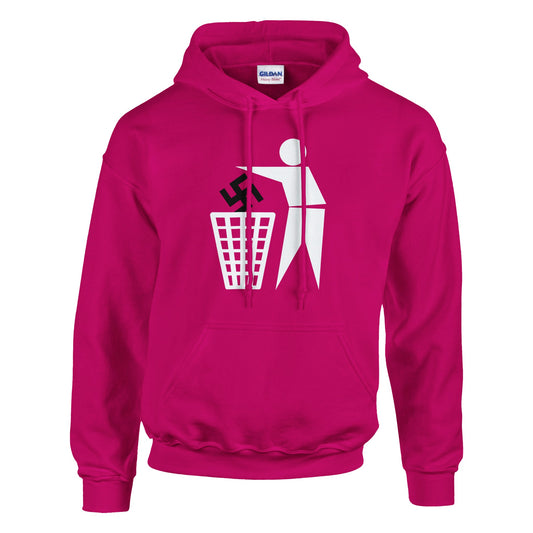 Anti Hate Hoodie – Unique Swastika Design, Comfortable Heavy Blend - Rampage Design Studio