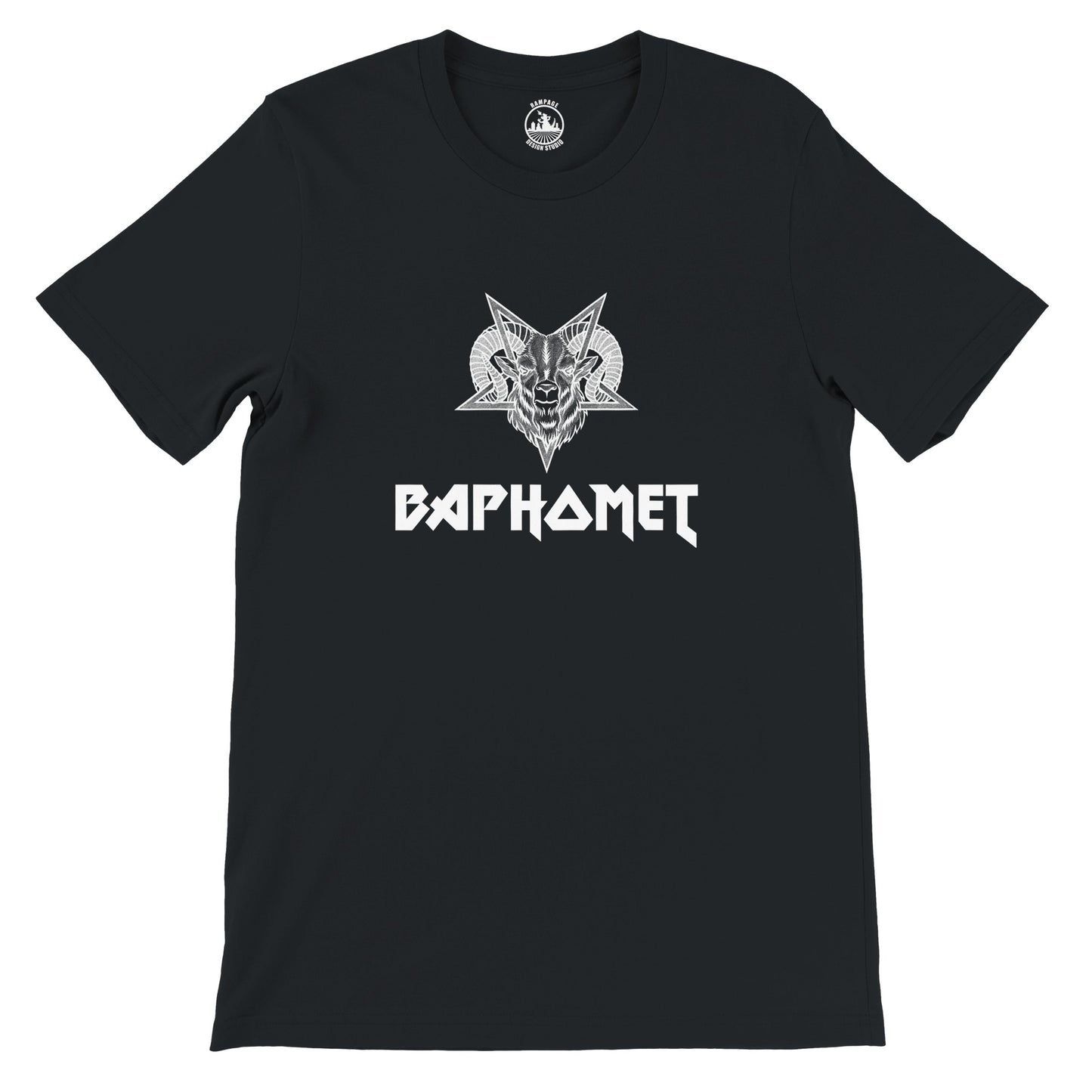 Baphomet goats head T-Shirt, pentagram tee, occult shirt, heavy metal tshirt, devil worship shirt, unisex fashion - Rampage Design Studio