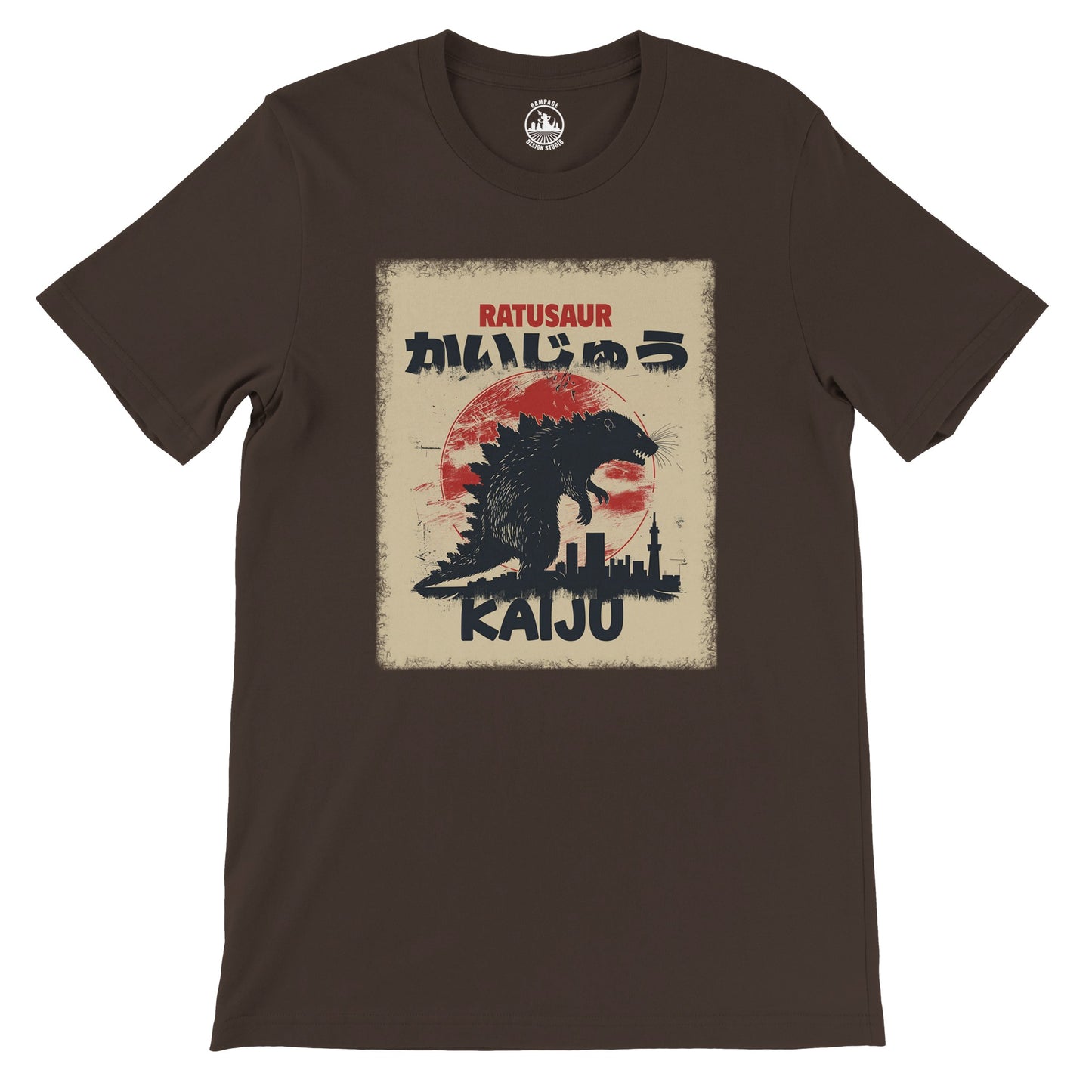RATUSAUR Kaiju T-Shirt – Giant Rat Monster Design, Soft Cotton, Unisex Fit - Rampage Design Studio