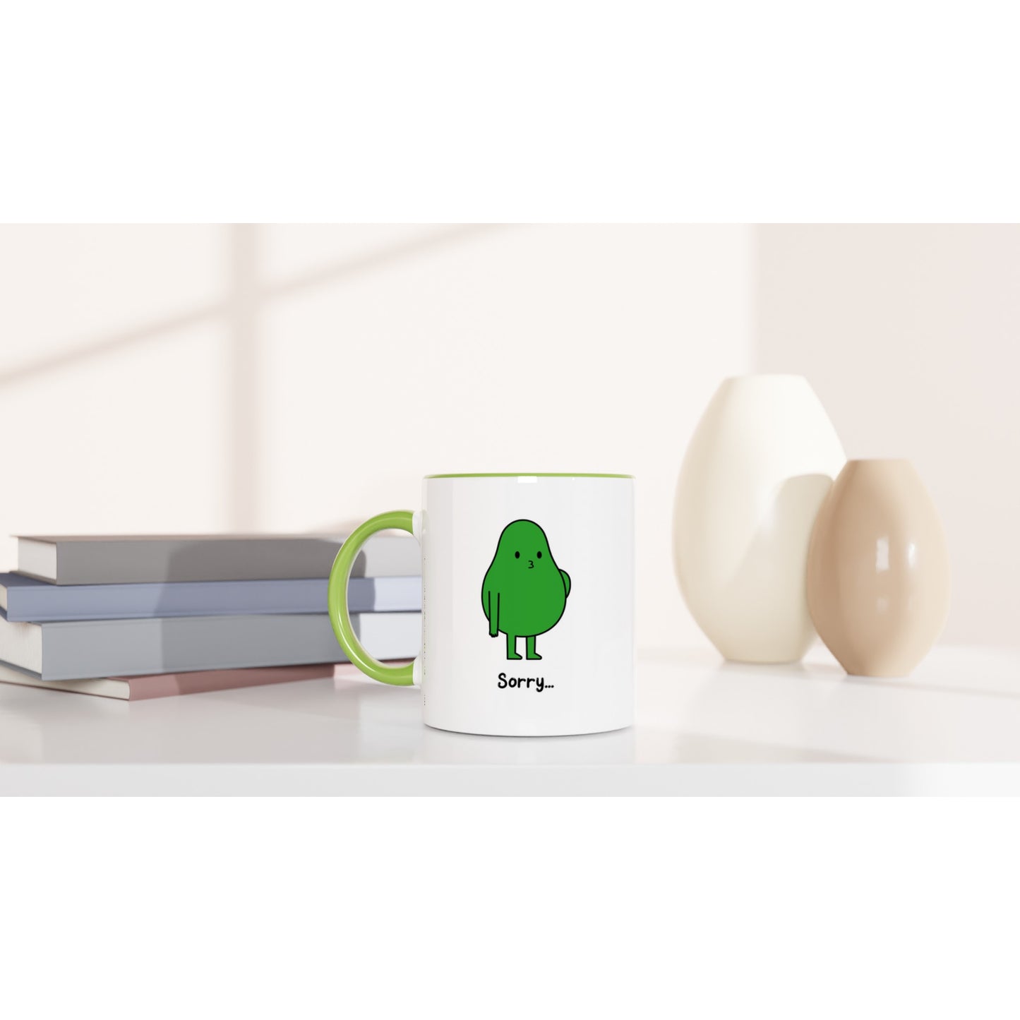 Funny Avocado Mug – “Sorry... Can’t Be Arsed” - undefined