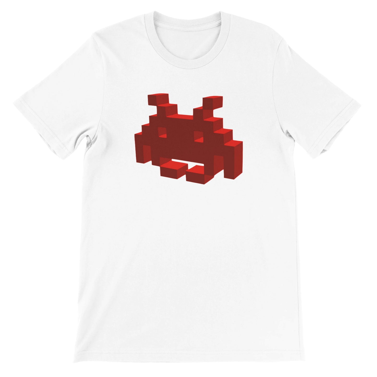 Voxel Invader - Premium Unisex Crewneck T-shirt - Rampage Design Studio