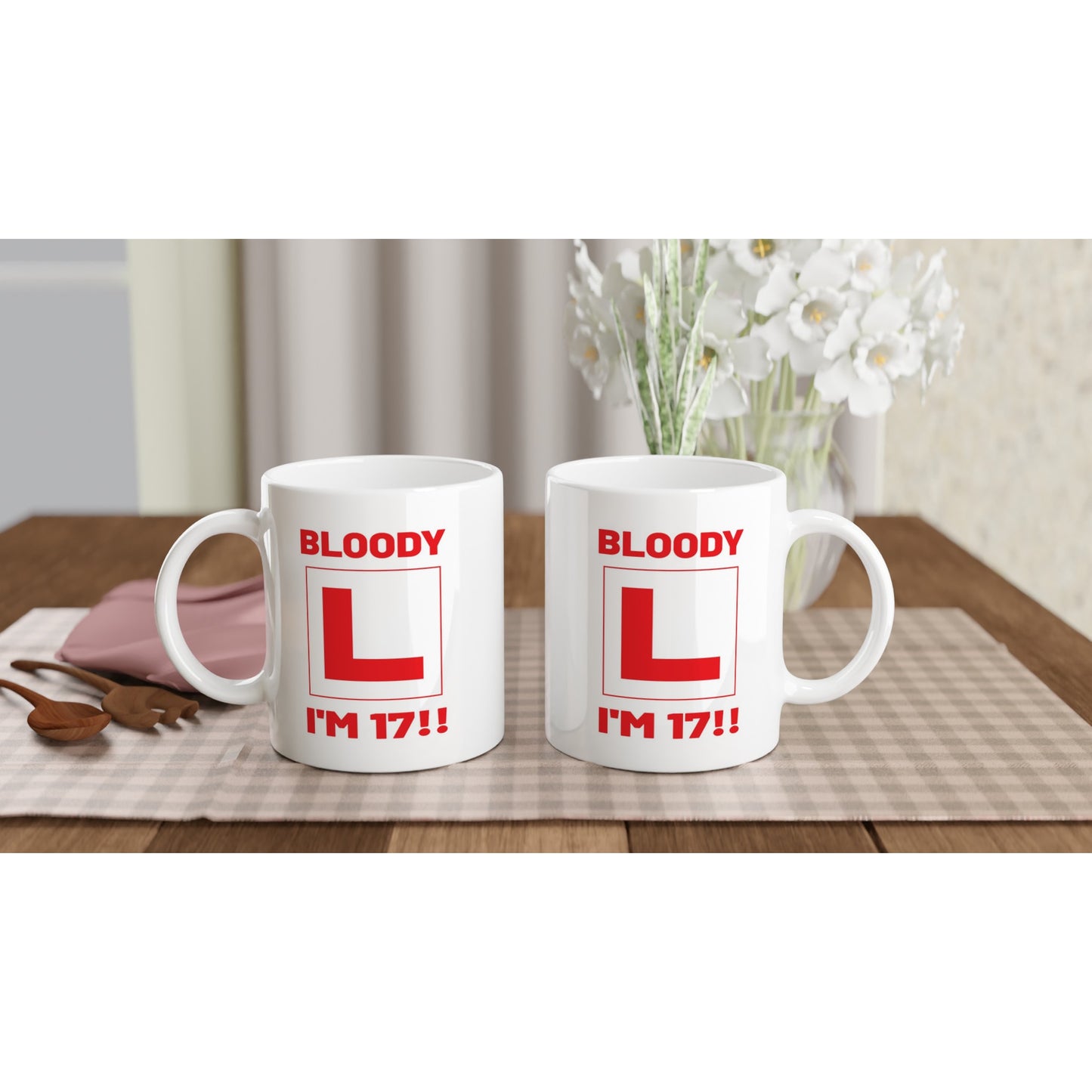 17th Birthday Gift Mug – Driving Age Learner Driver Cup – Funny L Plate Design - Rampage Design Studio