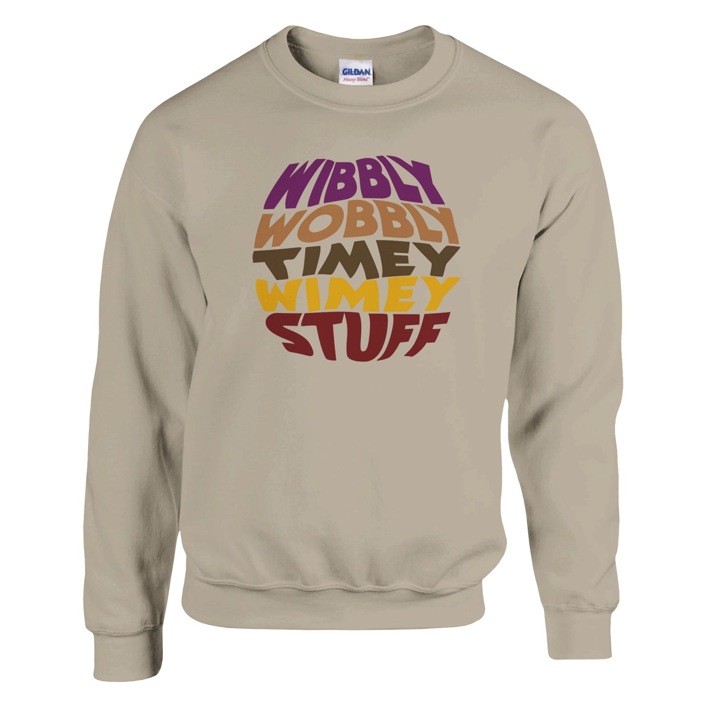 Dr Who Quote "Wibbly Wobbly Timey Wimey" Sweatshirt - Rampage Design Studio