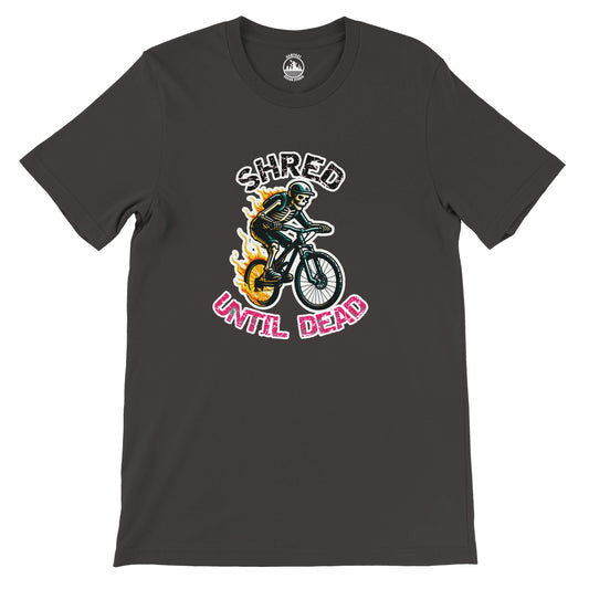 Shred Until Dead - Premium Unisex Crewneck T-shirt - Rampage Design Studio