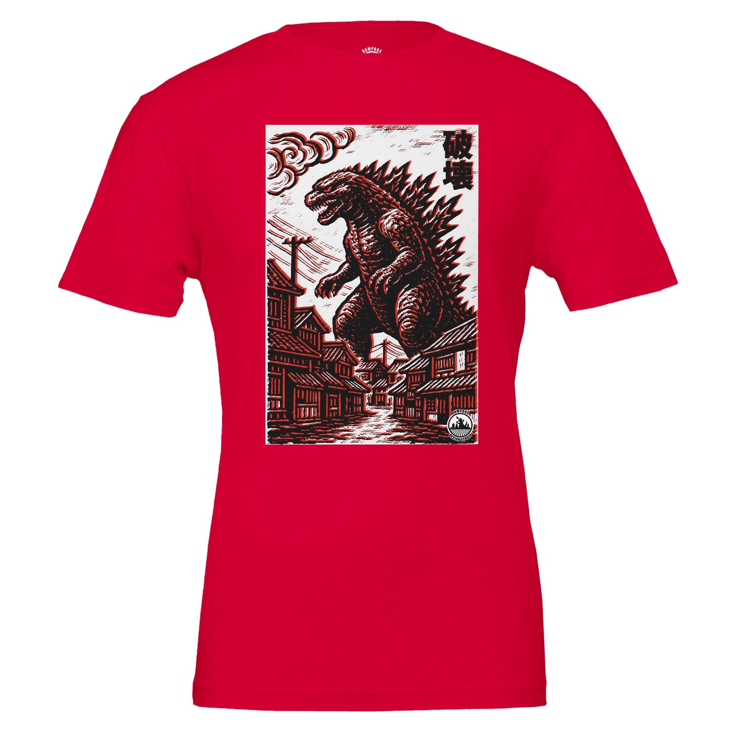 "Kaiju Destruction" - Japanese Monster T-Shirt - Rampage Design Studio