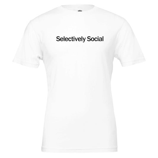 Introverts Tee "Selectively Social" Antisocial T-Shirt, Anxiety clothing, Autism Shirt, Unisex Fit - Rampage Design Studio