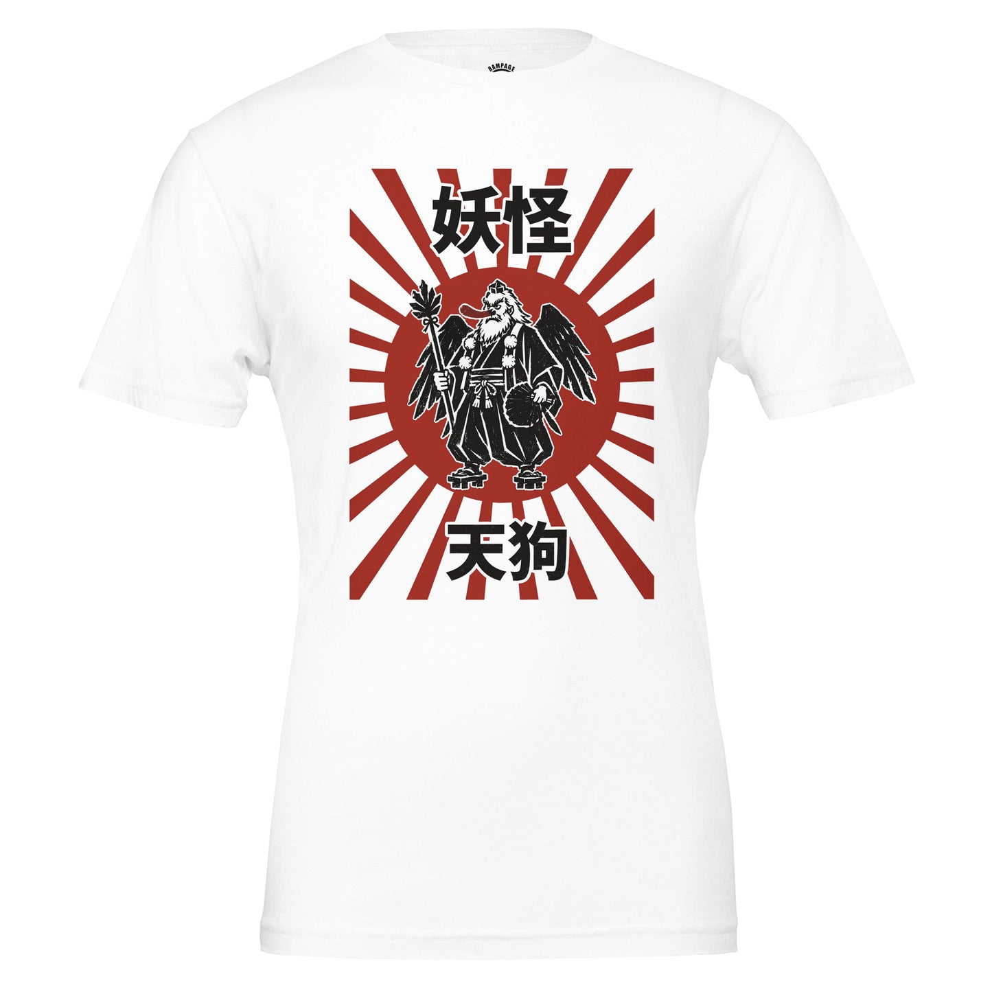 Tengu T Shirt | Japanese Yokai Graphic Tee | Vintage Japanese Folklore Shirt | Ukiyo-e Style Streetwear | Mythology Gift | Samurai Art Tee