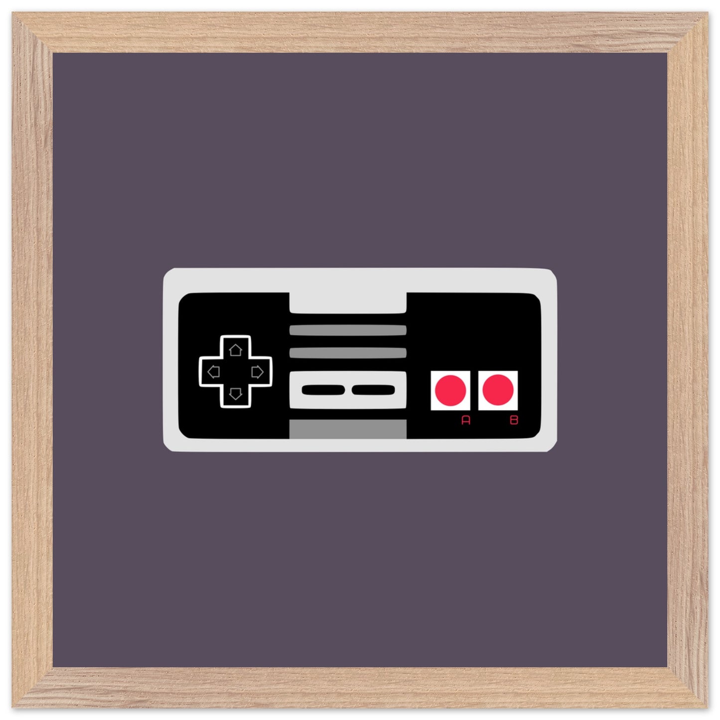 NES Wall Art, Game Controller Framed Poster, Gift for Gamers, Boys Room Decor, Teen Room Decor, Video Game Art, Video Game Print - Rampage Design Studio