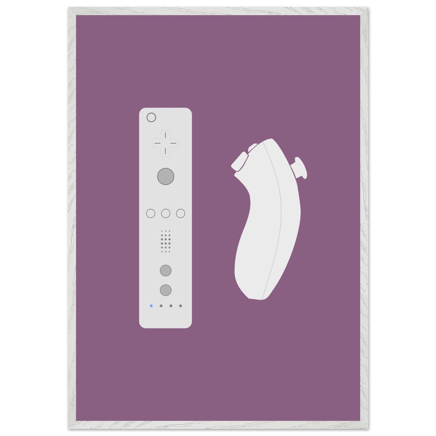 Nintendo Wii Wall Art, Game Controller Framed Poster, Gift for Gamers, Boys Room Decor, Teen Room Decor, Video Game Art, Video Game Print - Rampage Design Studio