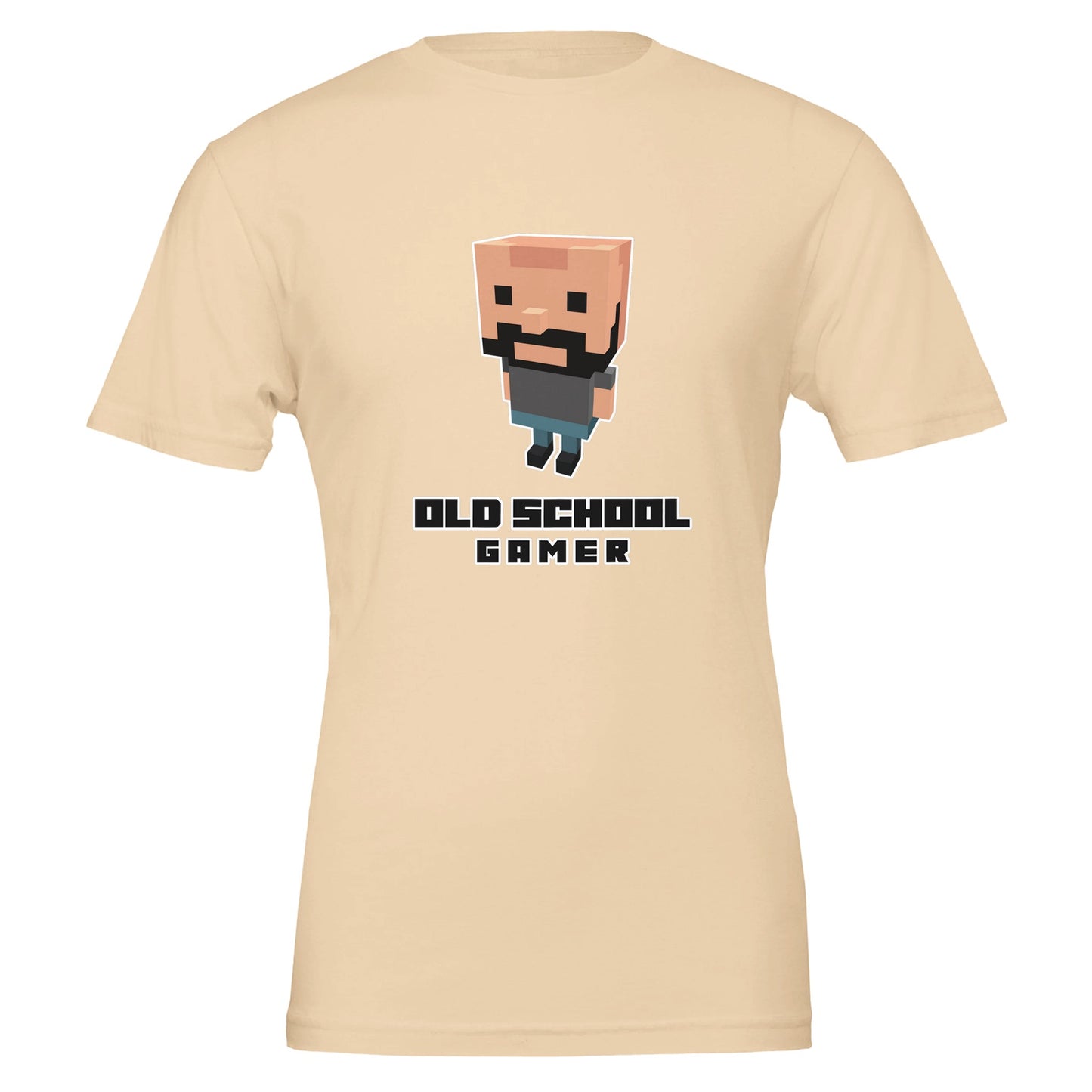 Old School Gamer T-Shirt – Voxel Design, Unisex, 100% Cotton - Rampage Design Studio