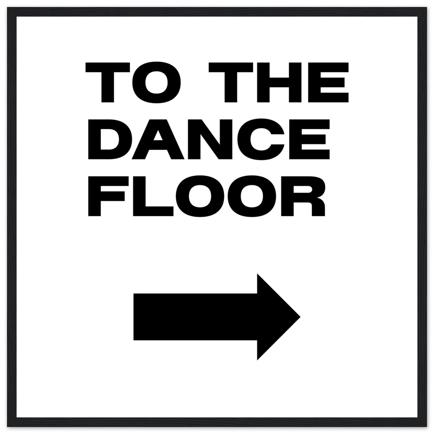 To The Dance Floor Mounted Framed Poster, Stylish Wall Art, Dance Studio Wall Art, Disco Wall Art, Living Room Art - Rampage Design Studio