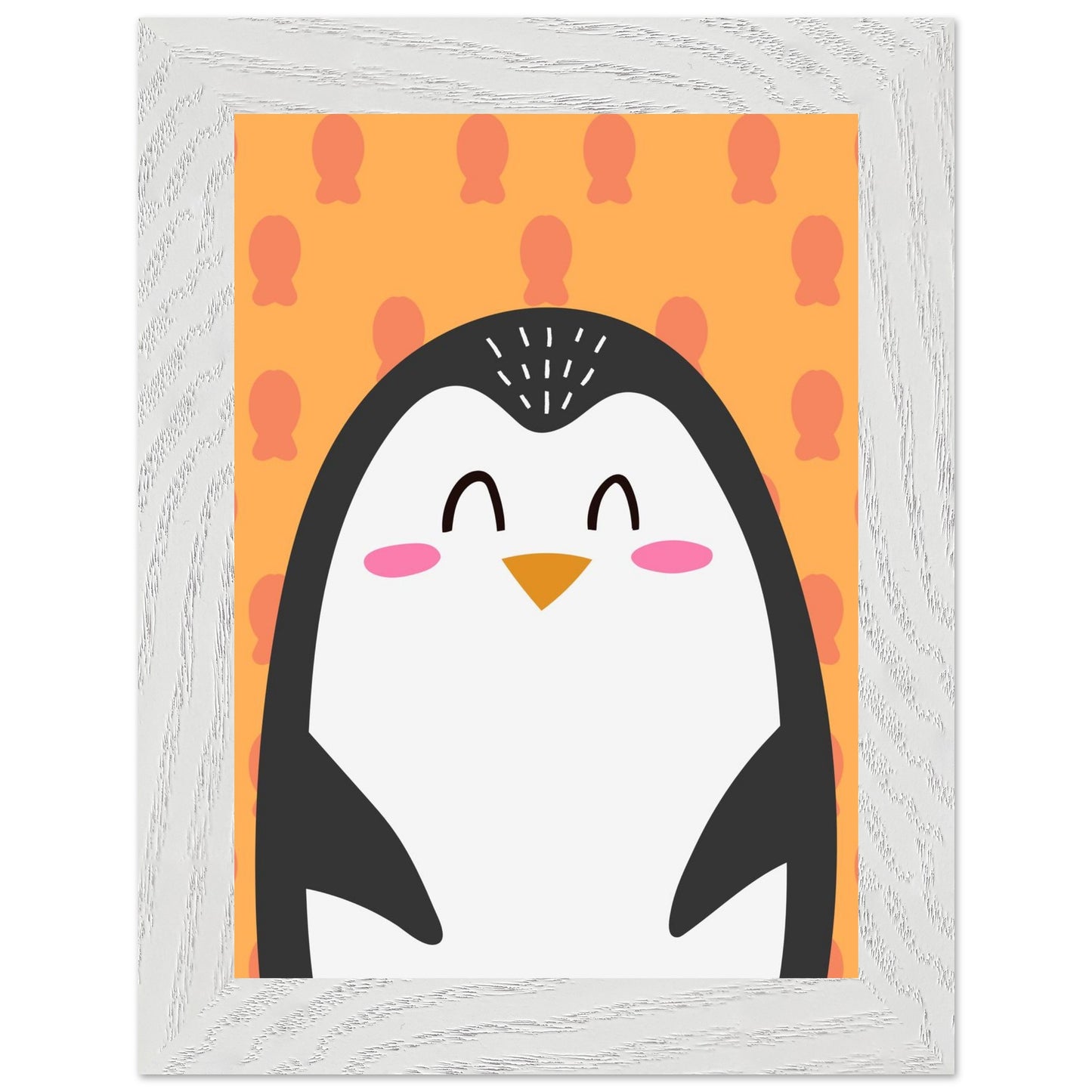 Personalized Kids Wall Decor Happy Penguin Wall Art - Rampage Design Studio