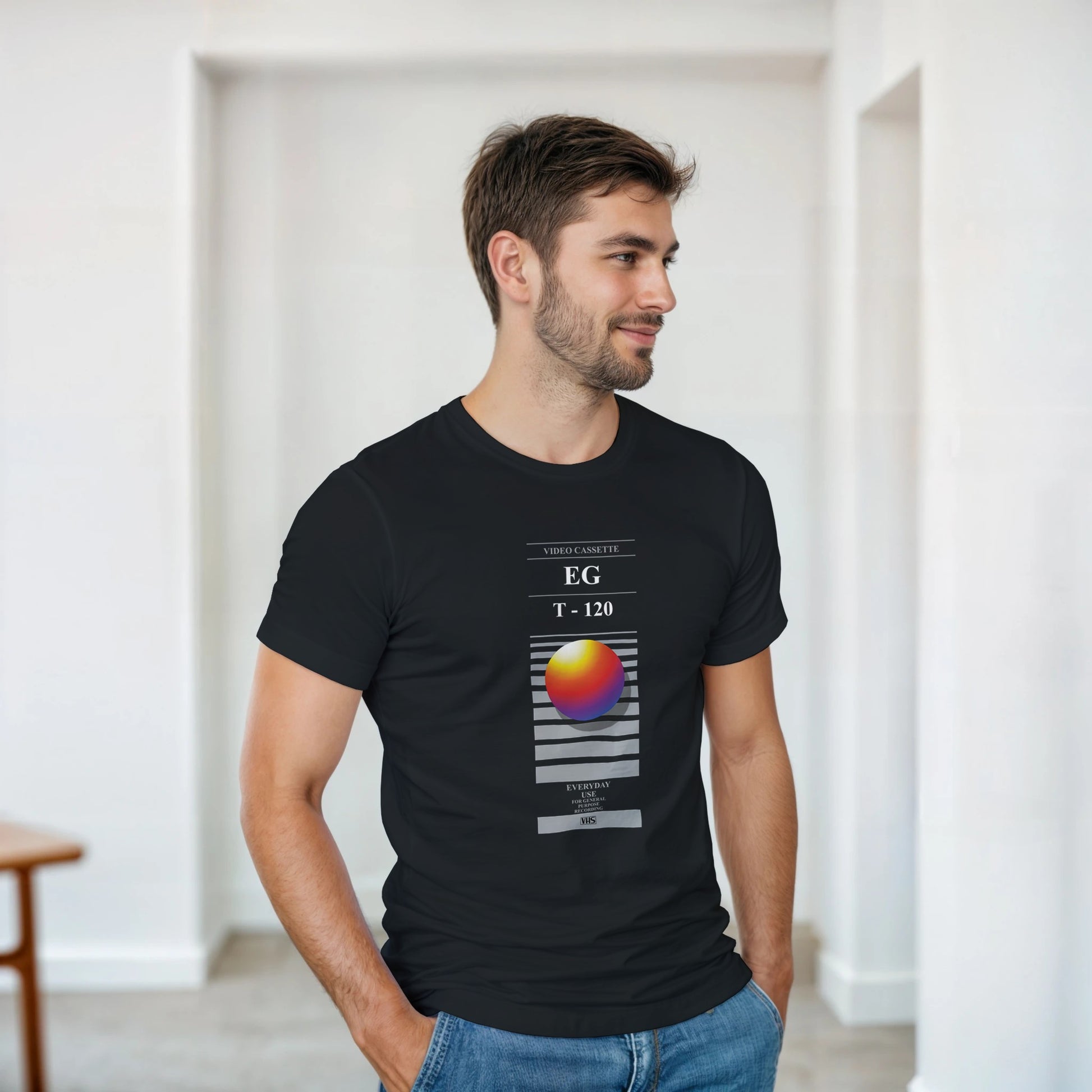 Retro VHS EG T-120 T-Shirt - Rampage Design Studio
