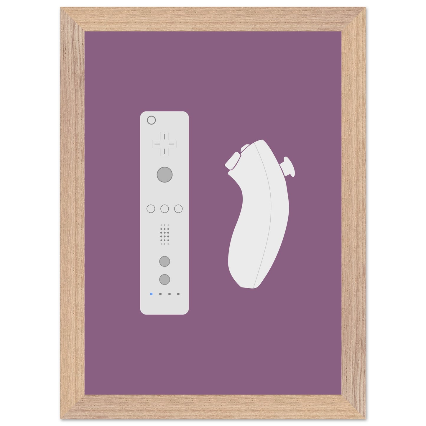 Nintendo Wii Wall Art, Game Controller Framed Poster, Gift for Gamers, Boys Room Decor, Teen Room Decor, Video Game Art, Video Game Print - Rampage Design Studio