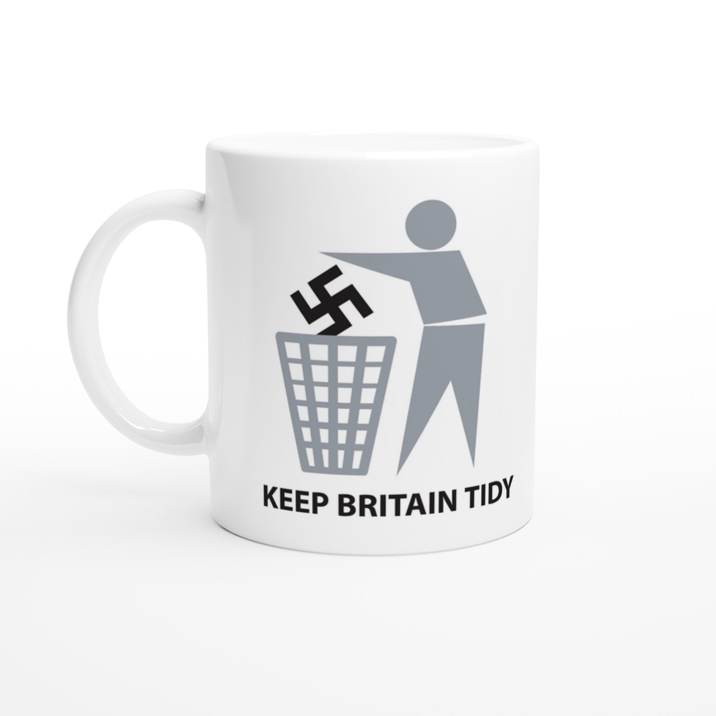Anti Racism Mug - Political Message White 11oz Ceramic Mug - Rampage Design Studio