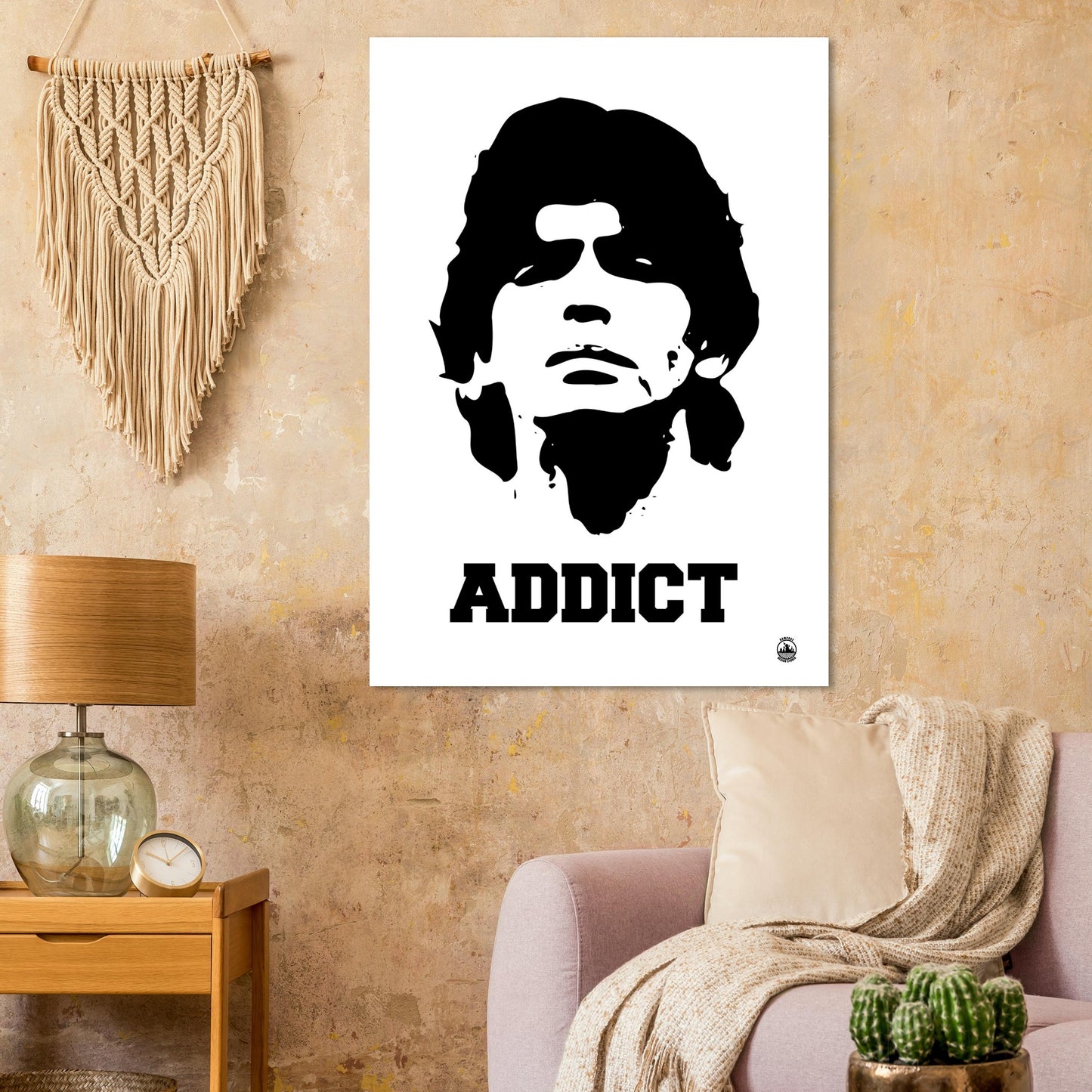 ADDICT - Diego Maradona Premium Matte Paper Poster - Rampage Design Studio