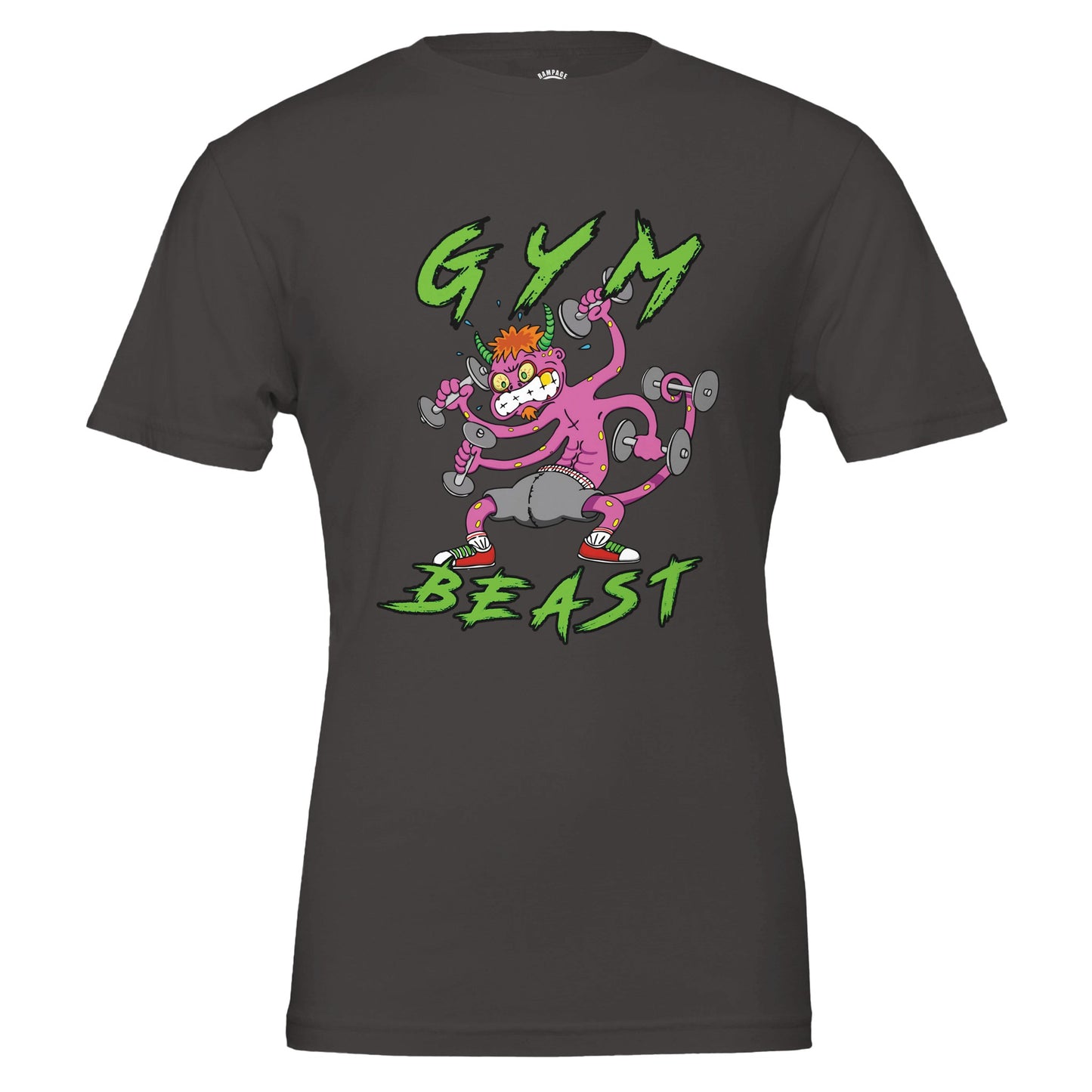 Gym Beast Premium Unisex Crewneck T-shirt - Rampage Design Studio