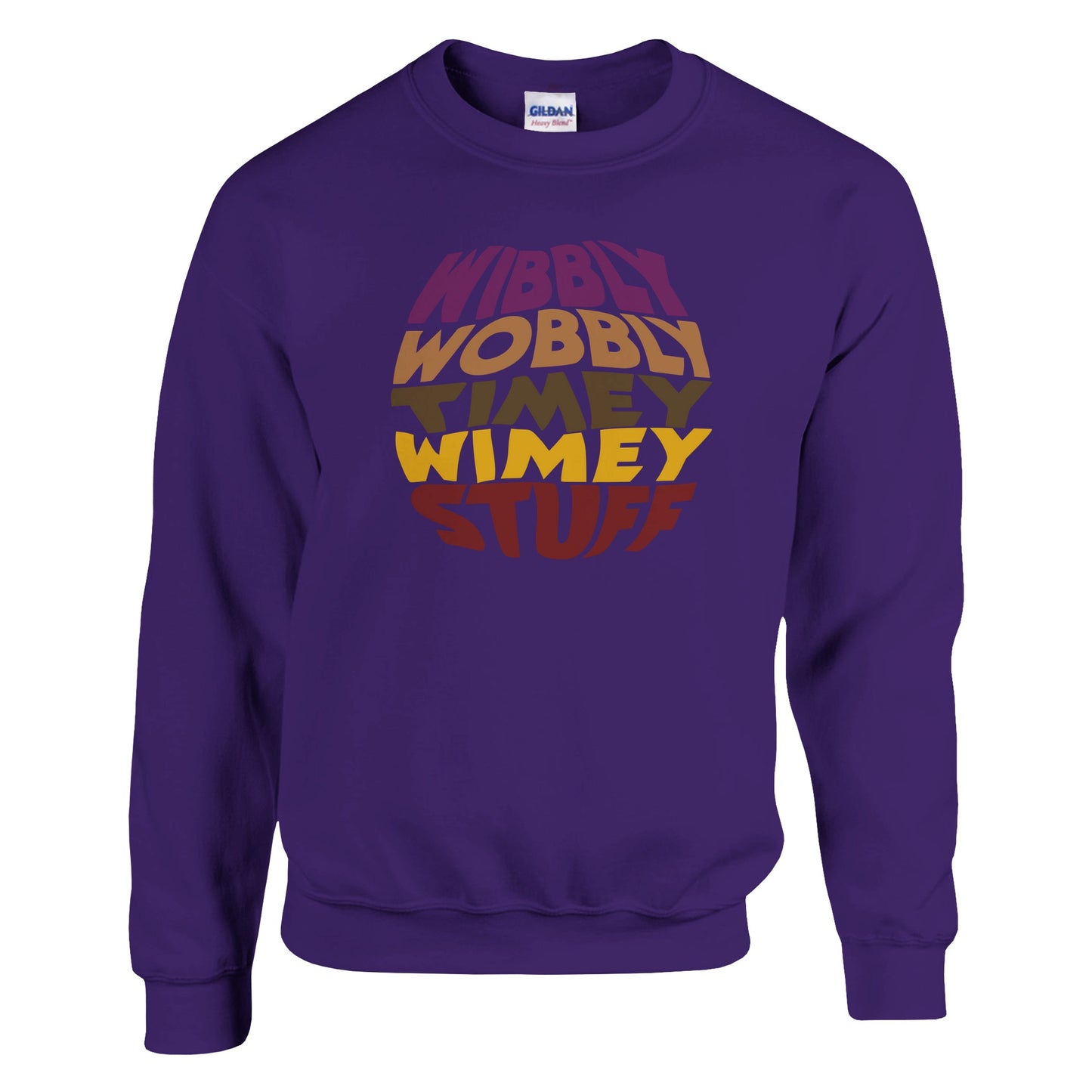 Dr Who Quote "Wibbly Wobbly Timey Wimey" Sweatshirt - Rampage Design Studio
