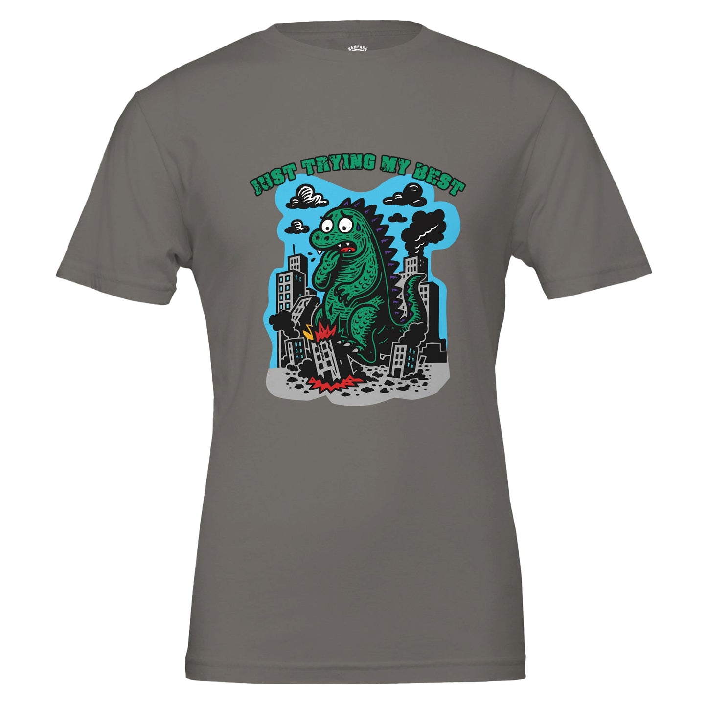 Just Trying My Best - Cute Monster T-Shirt - Rampage Design Studio