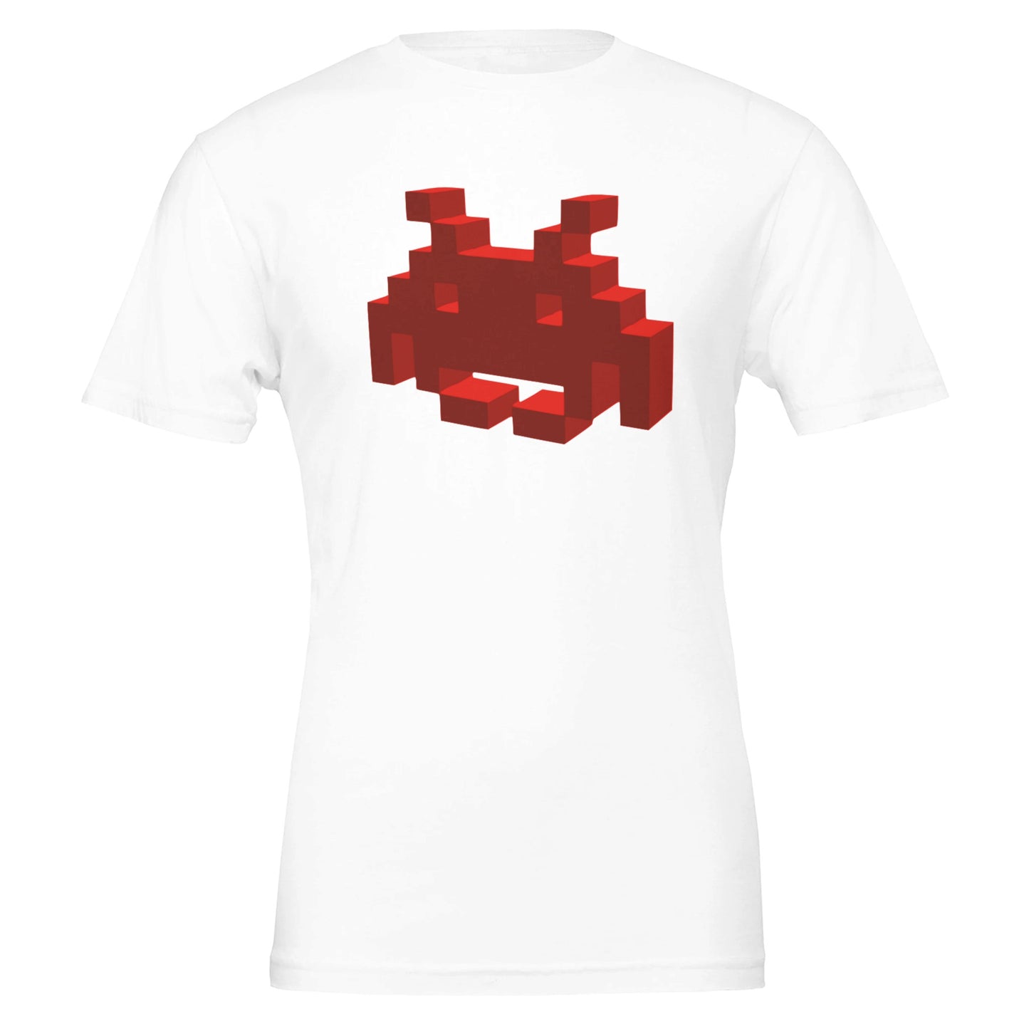 Voxel Invader - Premium Unisex Crewneck T-shirt - Rampage Design Studio