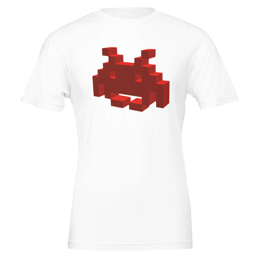 Voxel Invader - Premium Unisex Crewneck T-shirt - Rampage Design Studio