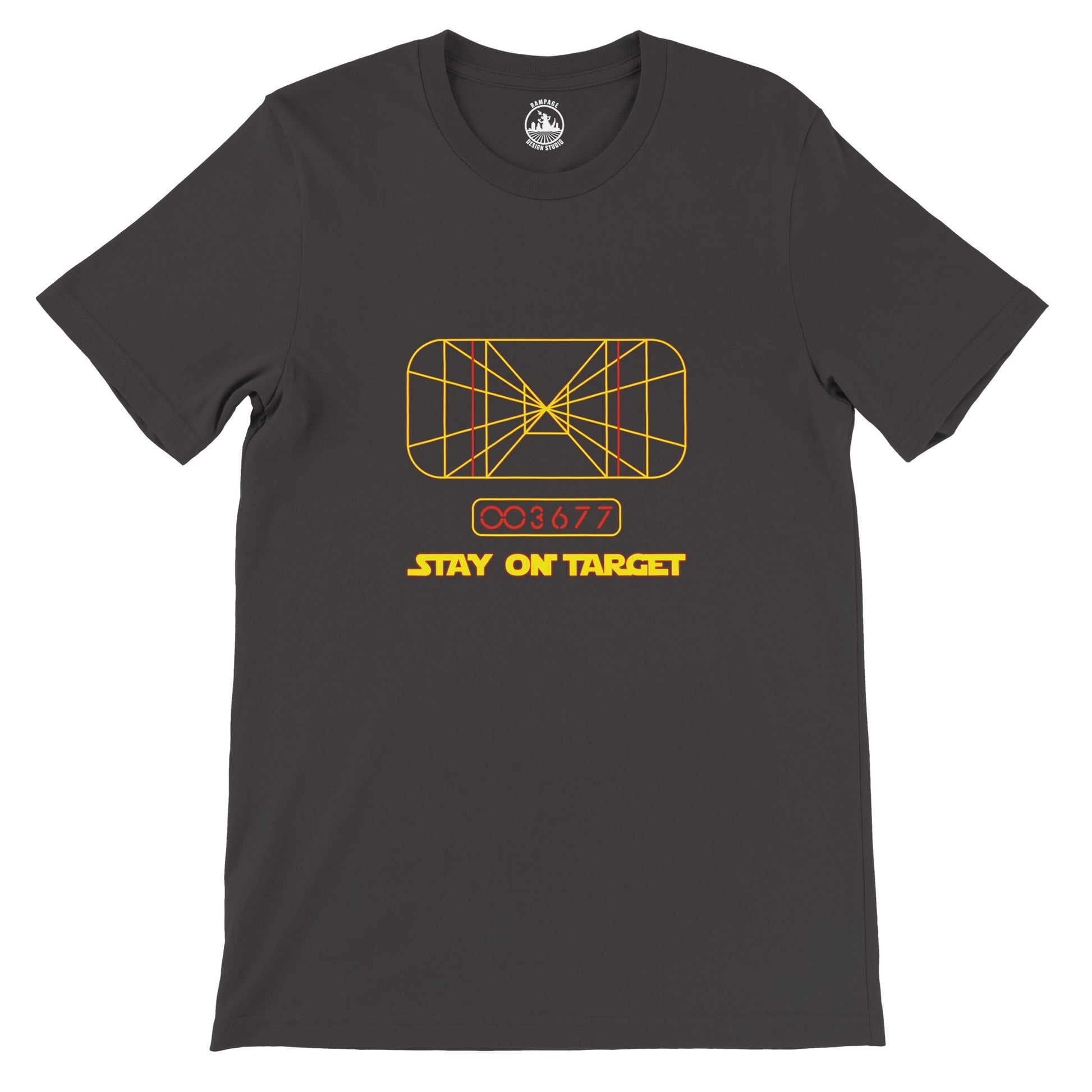 X-Wing Targeting Computer Premium Unisex Crewneck T-shirt - Rampage Design Studio