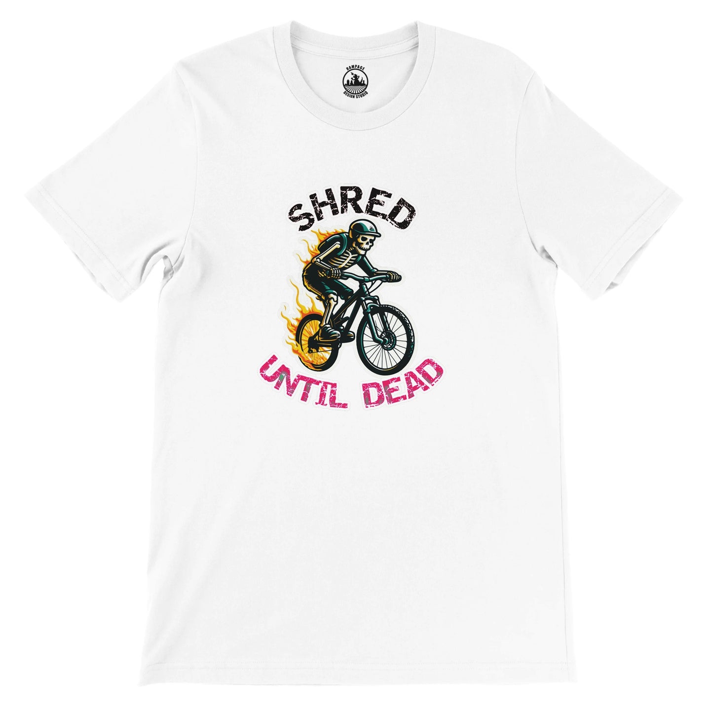 Shred Until Dead - Premium Unisex Crewneck T-shirt - Rampage Design Studio