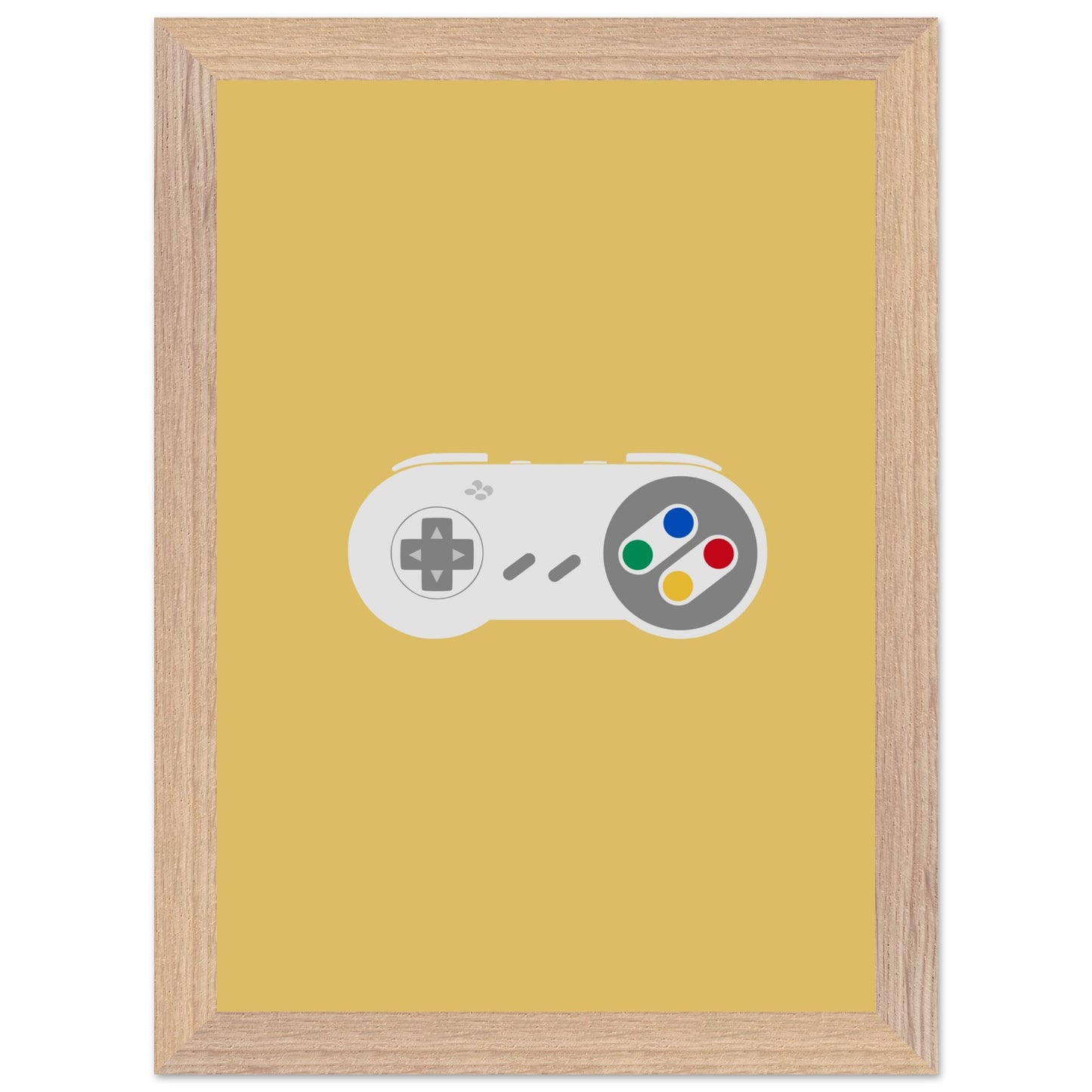 Nintendo SNES Wall Art, Game Controller Framed Poster, Gift for Gamers, Boys Room Decor, Teen Room Decor, Video Game Art, Video Game Print - Rampage Design Studio
