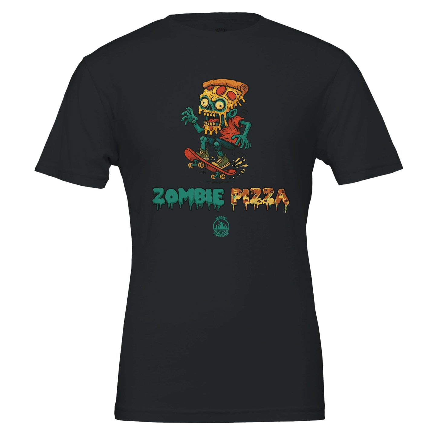 Zombie Pizza T-Shirt - Rampage Design Studio