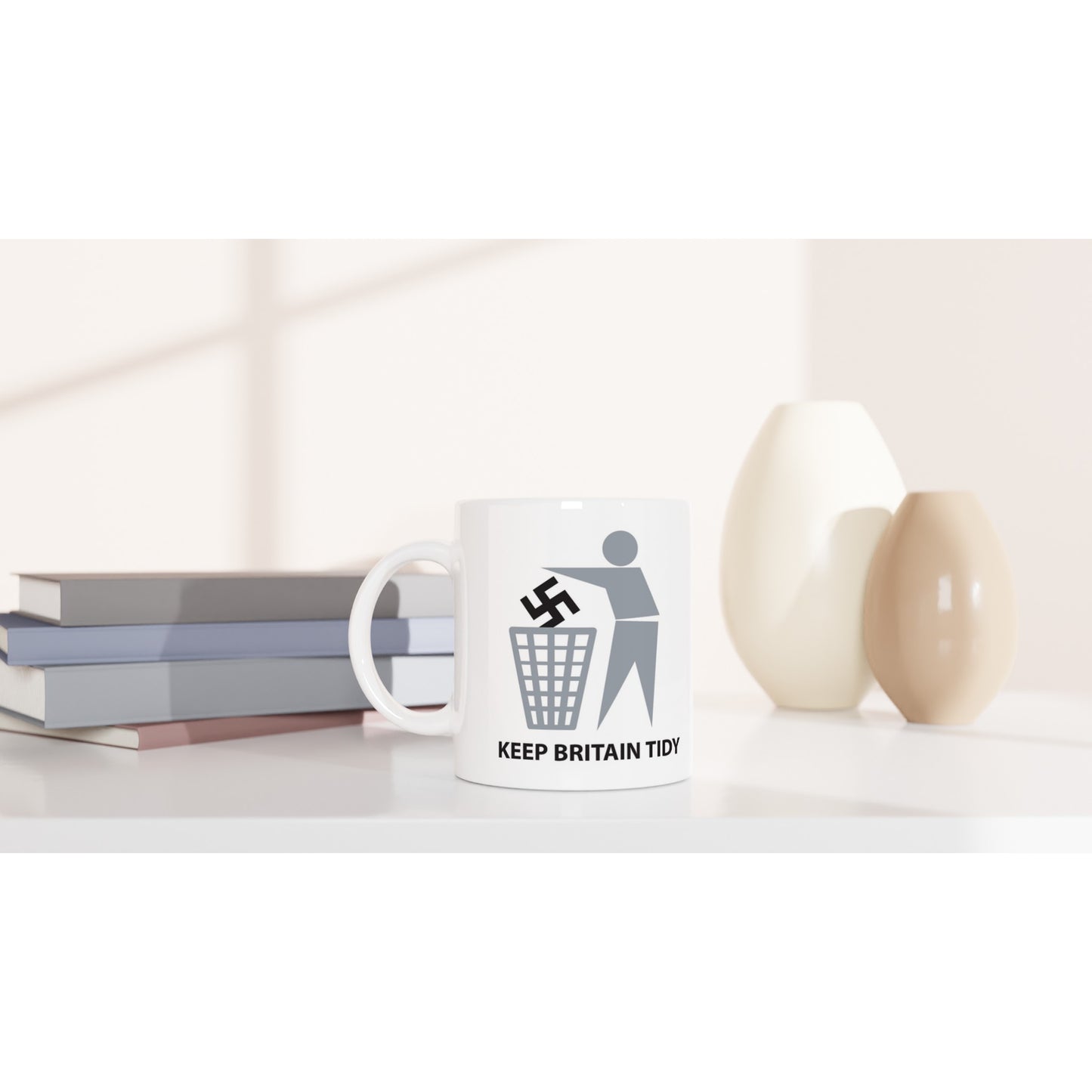 Anti Racism - White 11oz Ceramic Mug - Rampage Design Studio