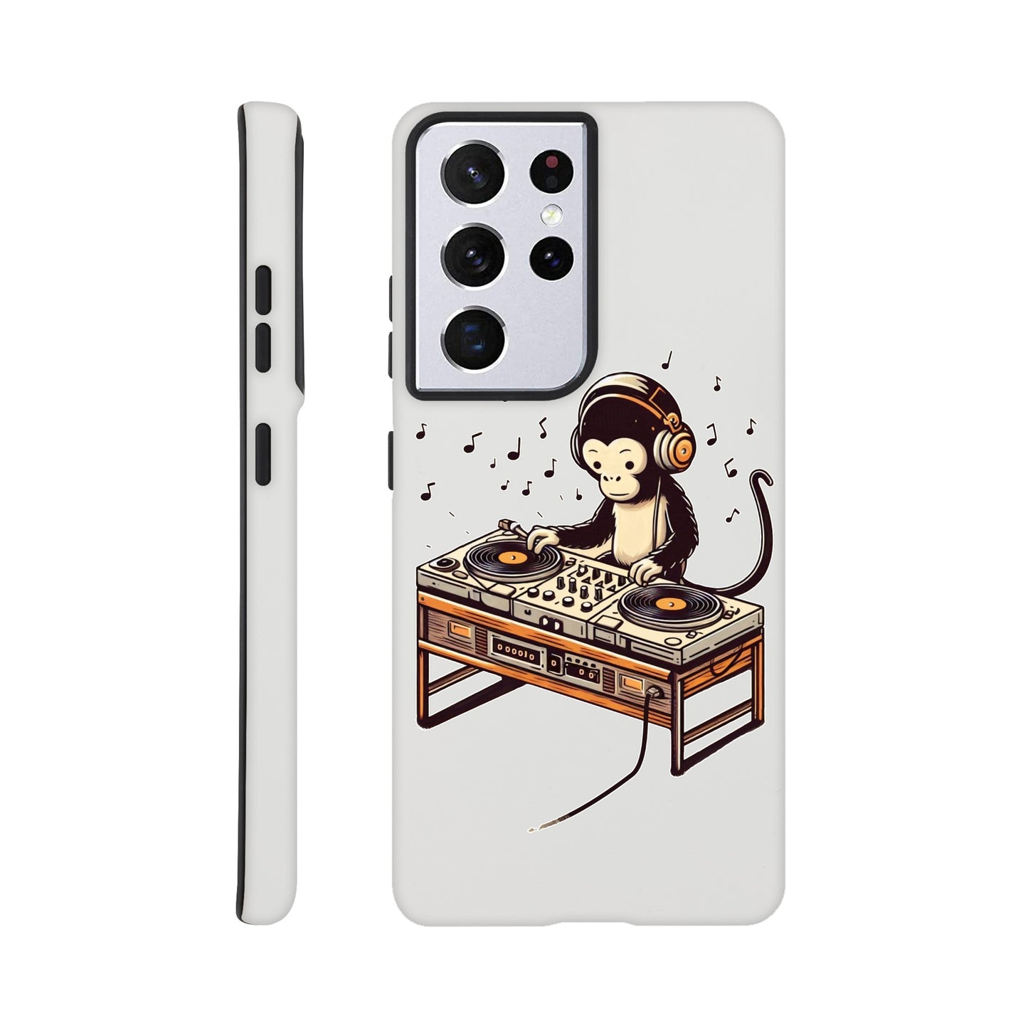 Monkey DJ Samsung Galaxy Case, Monkey phone case, Durable Dual-Layer, tough iphone case, Glossy Finish, - Rampage Design Studio