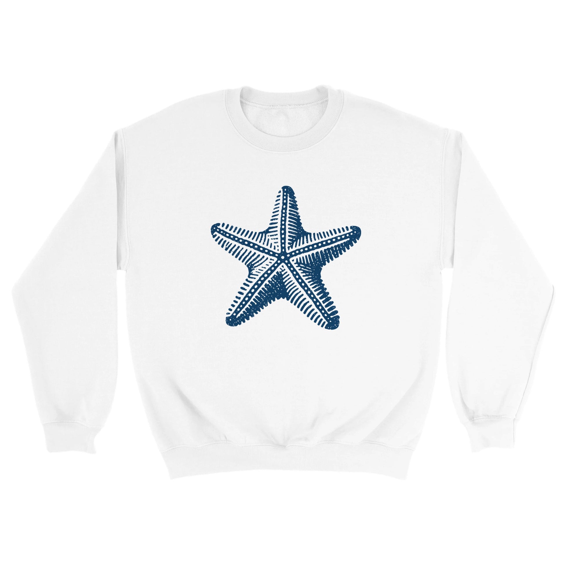 Starfish Ink Block Print, Heavy Blend Comfort Sweatshirt - Rampage Design Studio