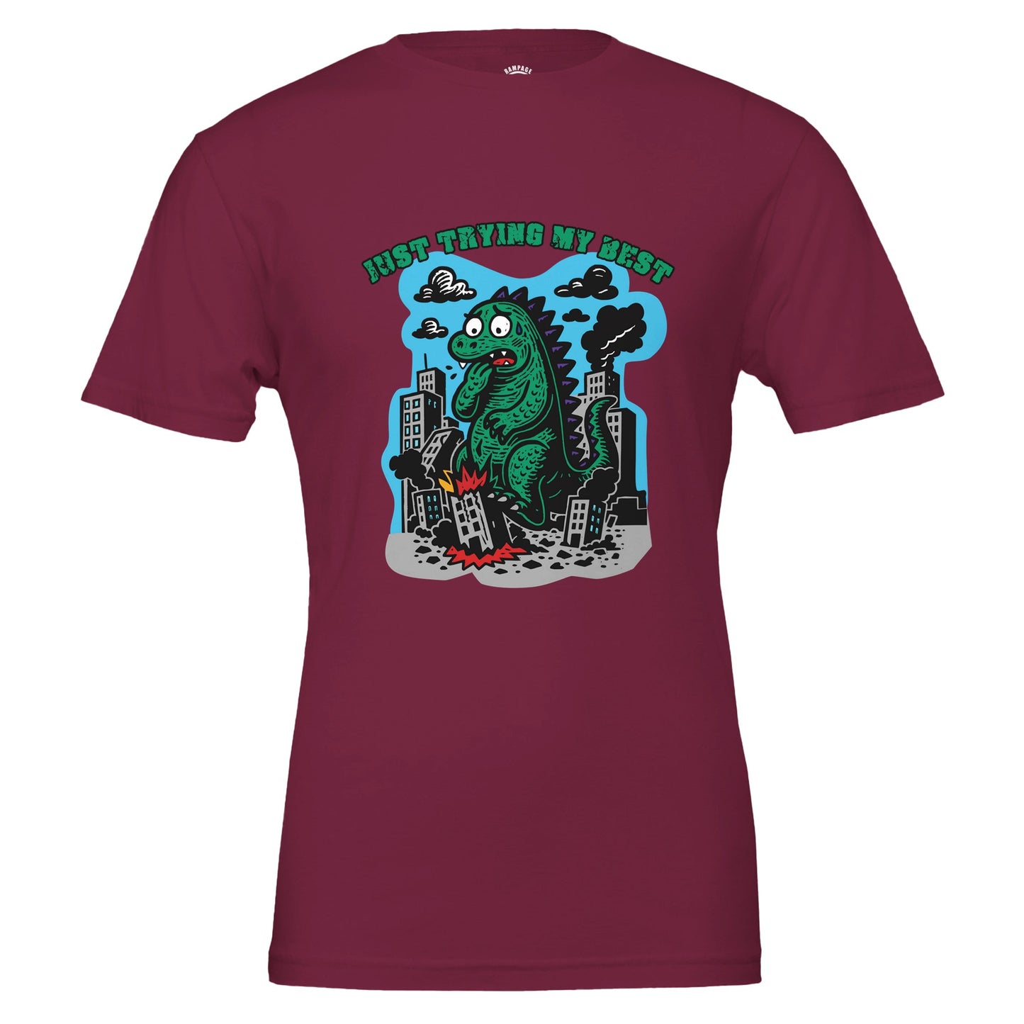 Just Trying My Best - Cute Monster T-Shirt - Rampage Design Studio
