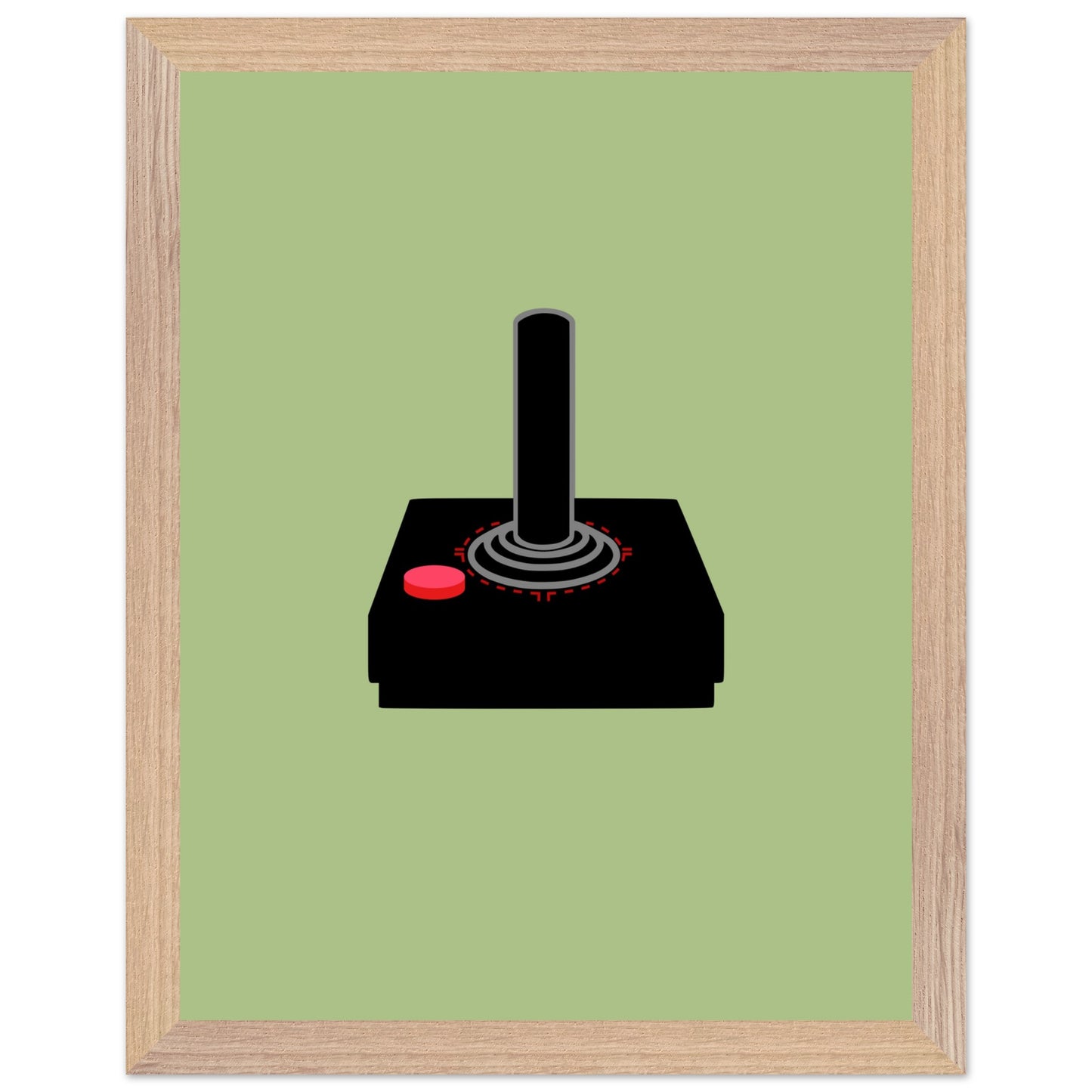 Atari Controller Wall Art, Game Controller Framed Poster, Gift for Gamers, Boys Room Decor, Teen Room Decor, Video Game Art, Video Game Print - Rampage Design Studio