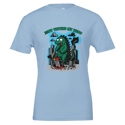 Just Trying My Best - Cute Monster T-Shirt - Rampage Design Studio