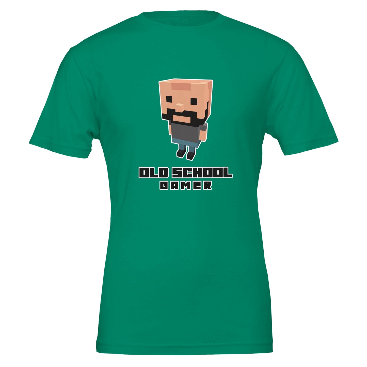 Old School Gamer T-Shirt – Voxel Design, Unisex, 100% Cotton - Rampage Design Studio