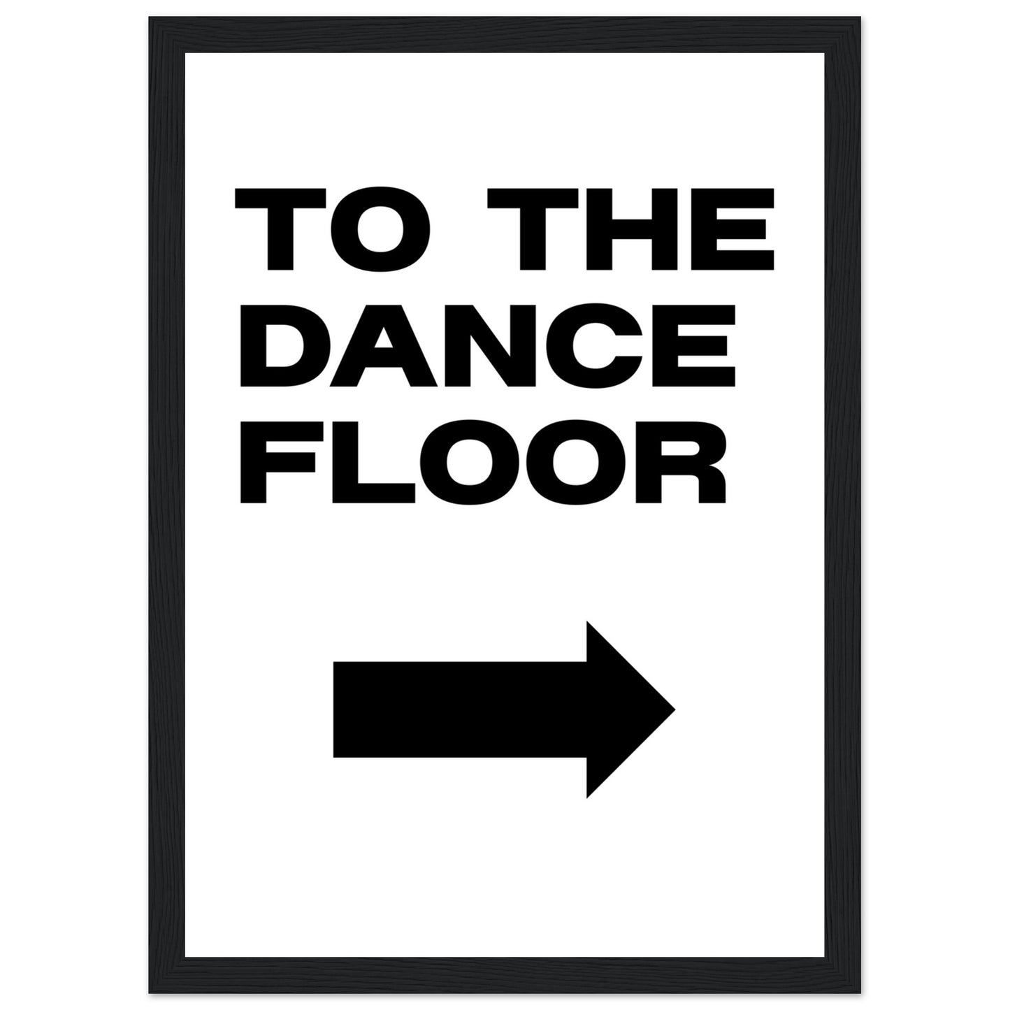 To The Dance Floor Mounted Framed Poster, Stylish Wall Art, Dance Studio Wall Art, Disco Wall Art, Living Room Art - Rampage Design Studio