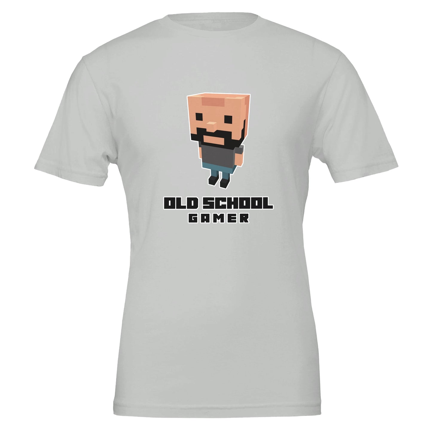 Old School Gamer T-Shirt – Voxel Design, Unisex, 100% Cotton - Rampage Design Studio