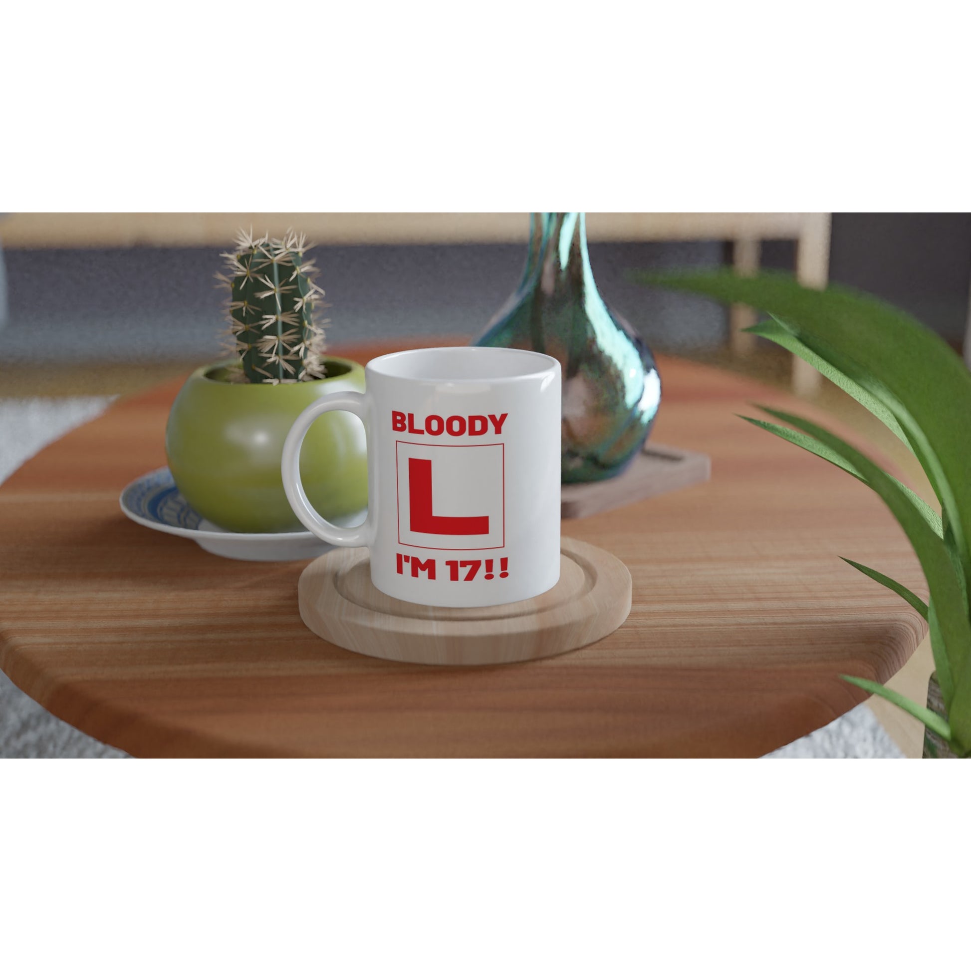 17th Birthday Gift Mug – Driving Age Learner Driver Cup – Funny L Plate Design - Rampage Design Studio