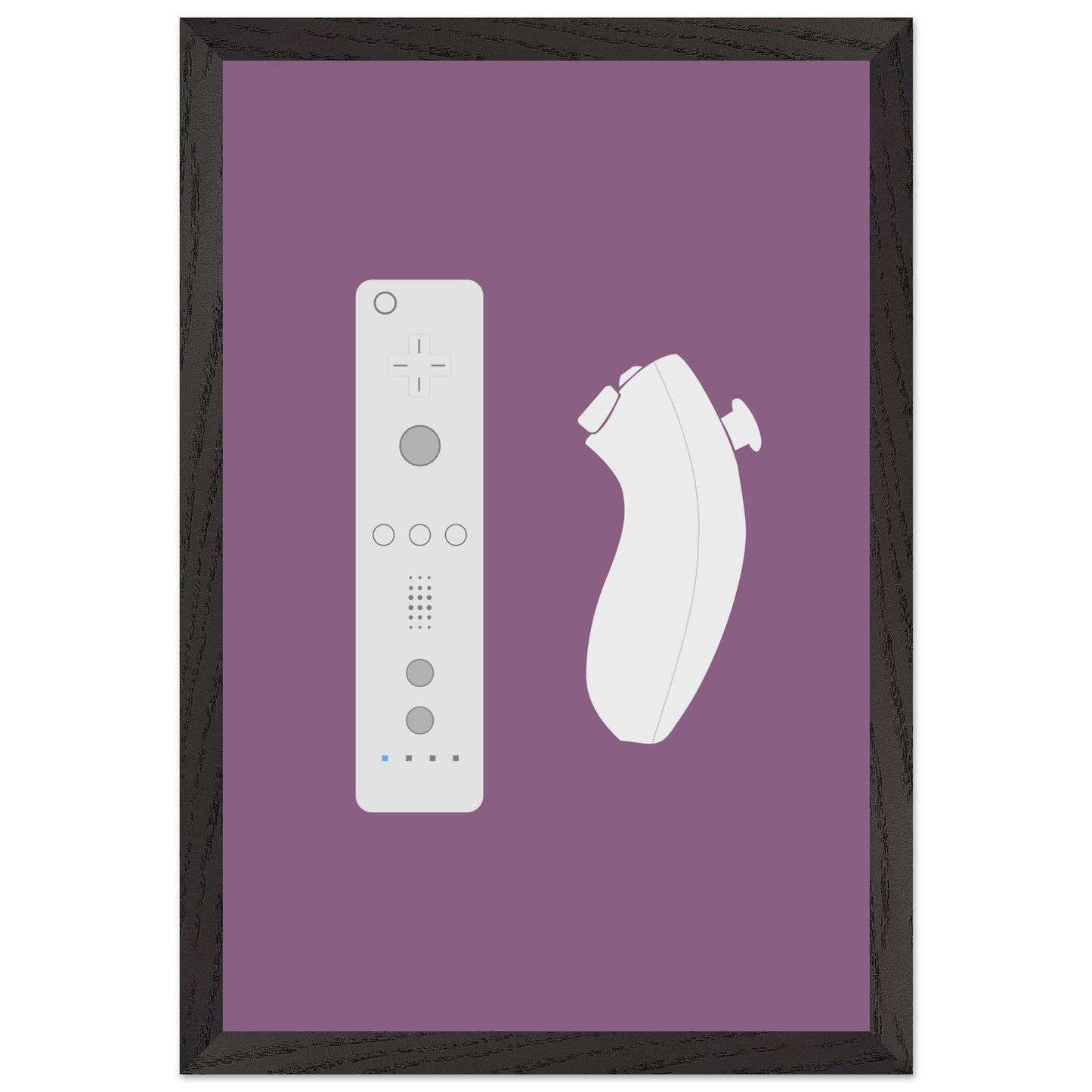 Nintendo Wii Wall Art, Game Controller Framed Poster, Gift for Gamers, Boys Room Decor, Teen Room Decor, Video Game Art, Video Game Print - Rampage Design Studio