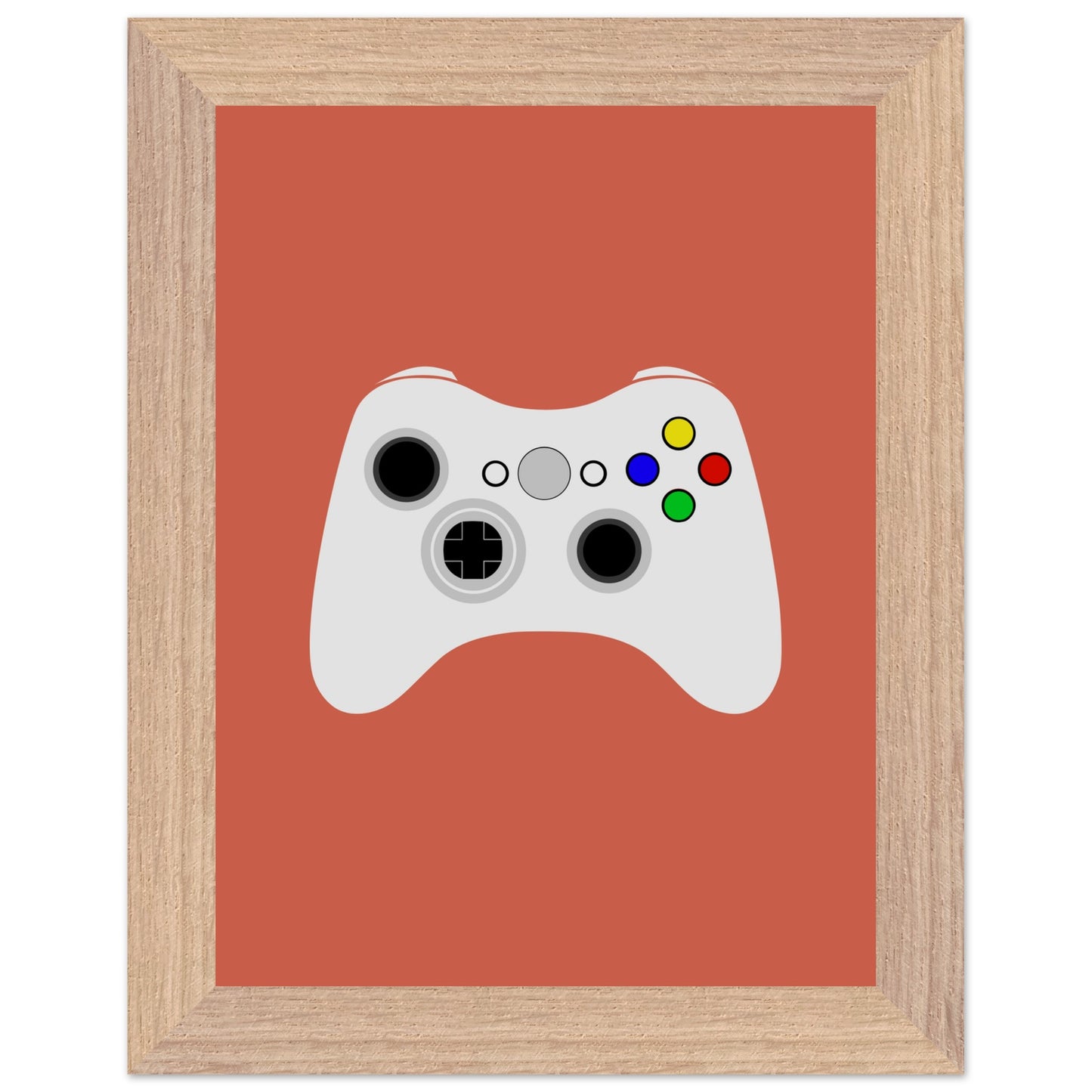 Gaming Controller Framed Poster, Gift for Gamers, Boys Room Decor, Teen Room Decor, XBOX 360 Wall Art, Video Game Art, Video Game Controllers Print - Rampage Design Studio