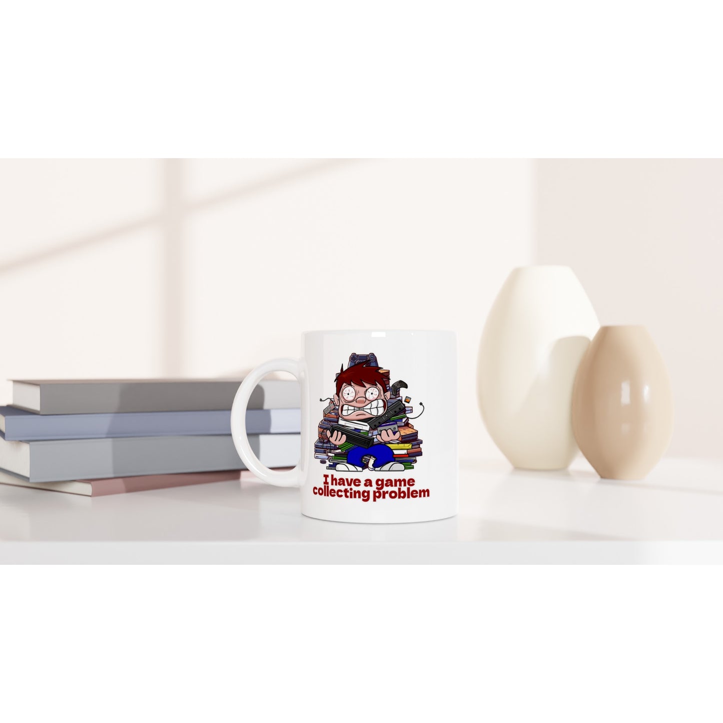 Funny Gamer Mug – 11oz Ceramic Coffee Cup for Game Collectors - Rampage Design Studio