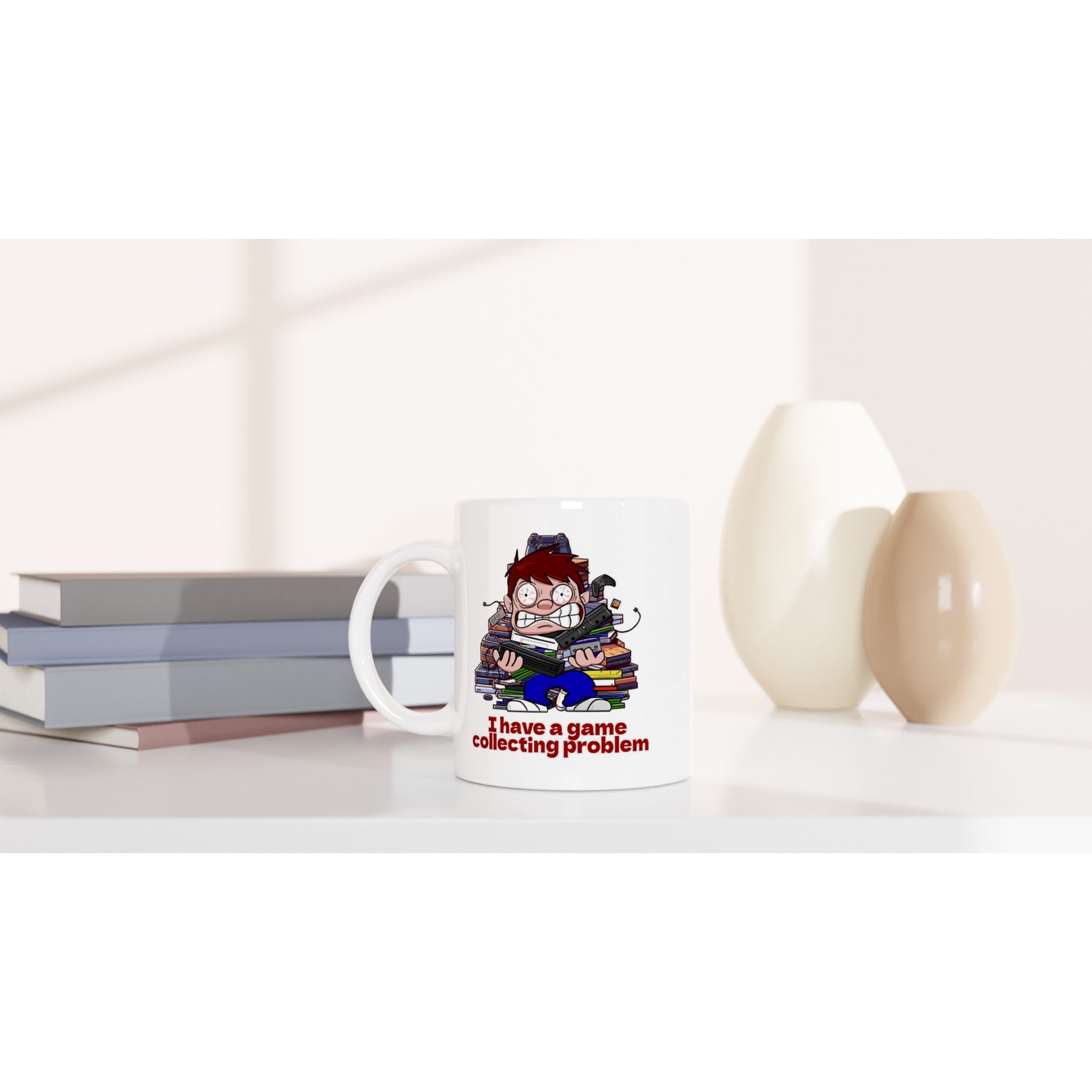 Funny Gamer Mug – 11oz Ceramic Coffee Cup for Game Collectors - Rampage Design Studio
