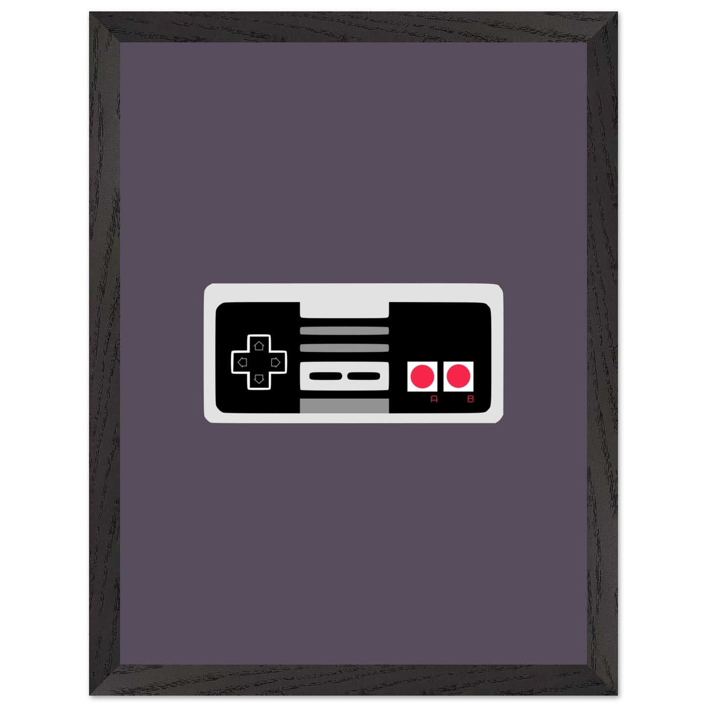 NES Wall Art, Game Controller Framed Poster, Gift for Gamers, Boys Room Decor, Teen Room Decor, Video Game Art, Video Game Print - Rampage Design Studio