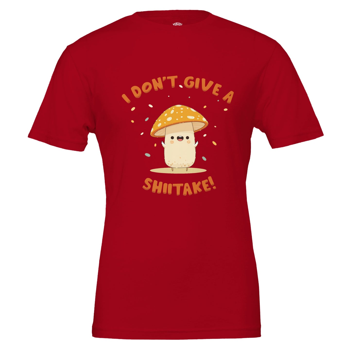 'I Don't Give A Shiitake' T-shirt Funny Mushroom T-Shirt For Vegans Mushroom Lovers T-Shirt Gift For Foodies Funny Gift For Gardeners - Rampage Design Studio