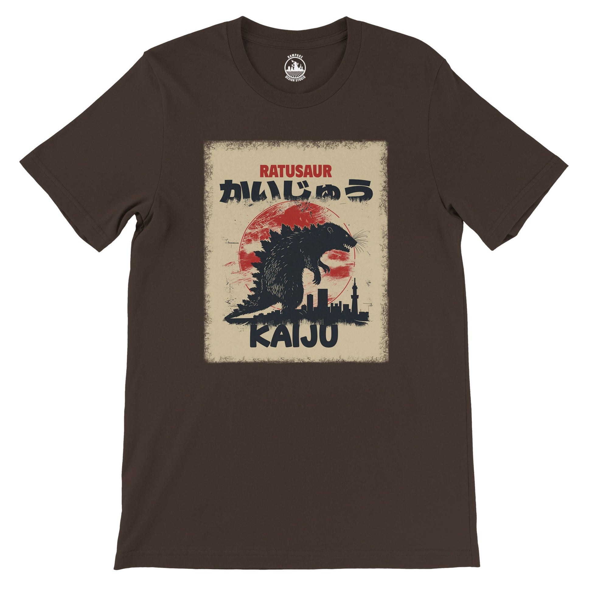 RATUSAUR Kaiju T-Shirt – Giant Rat Monster Design, Soft Cotton, Unisex Fit - Rampage Design Studio