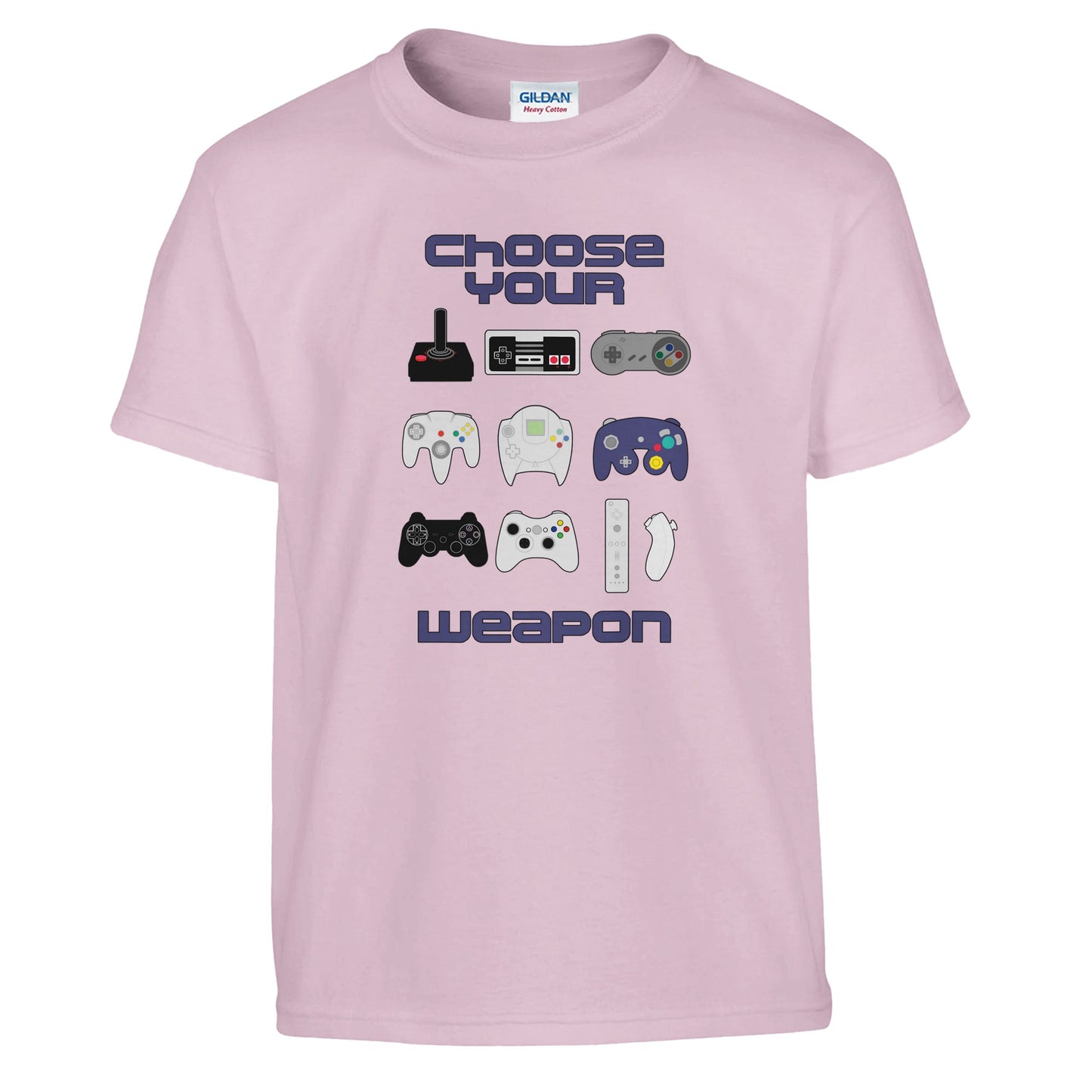 Kids Gaming Shirt Gamer Kids Clothes Video Game Shirt Choose Your Weapon Video Game Controller T-Shirt Retro Gaming Inspired - Rampage Design Studio
