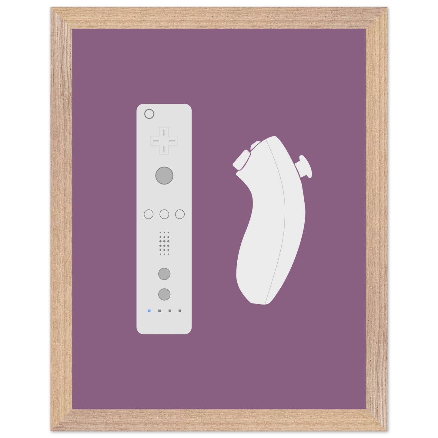 Nintendo Wii Wall Art, Game Controller Framed Poster, Gift for Gamers, Boys Room Decor, Teen Room Decor, Video Game Art, Video Game Print - Rampage Design Studio